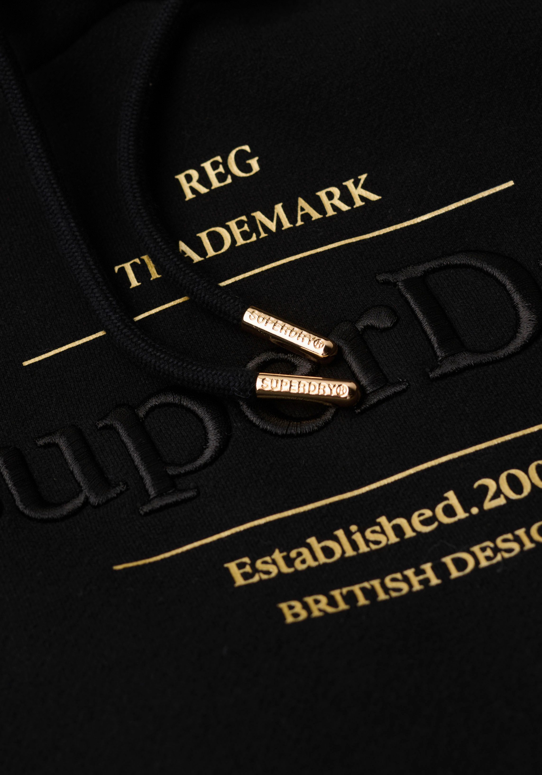 Superdry Hoodie Luxe Metallic Logo Hoodie