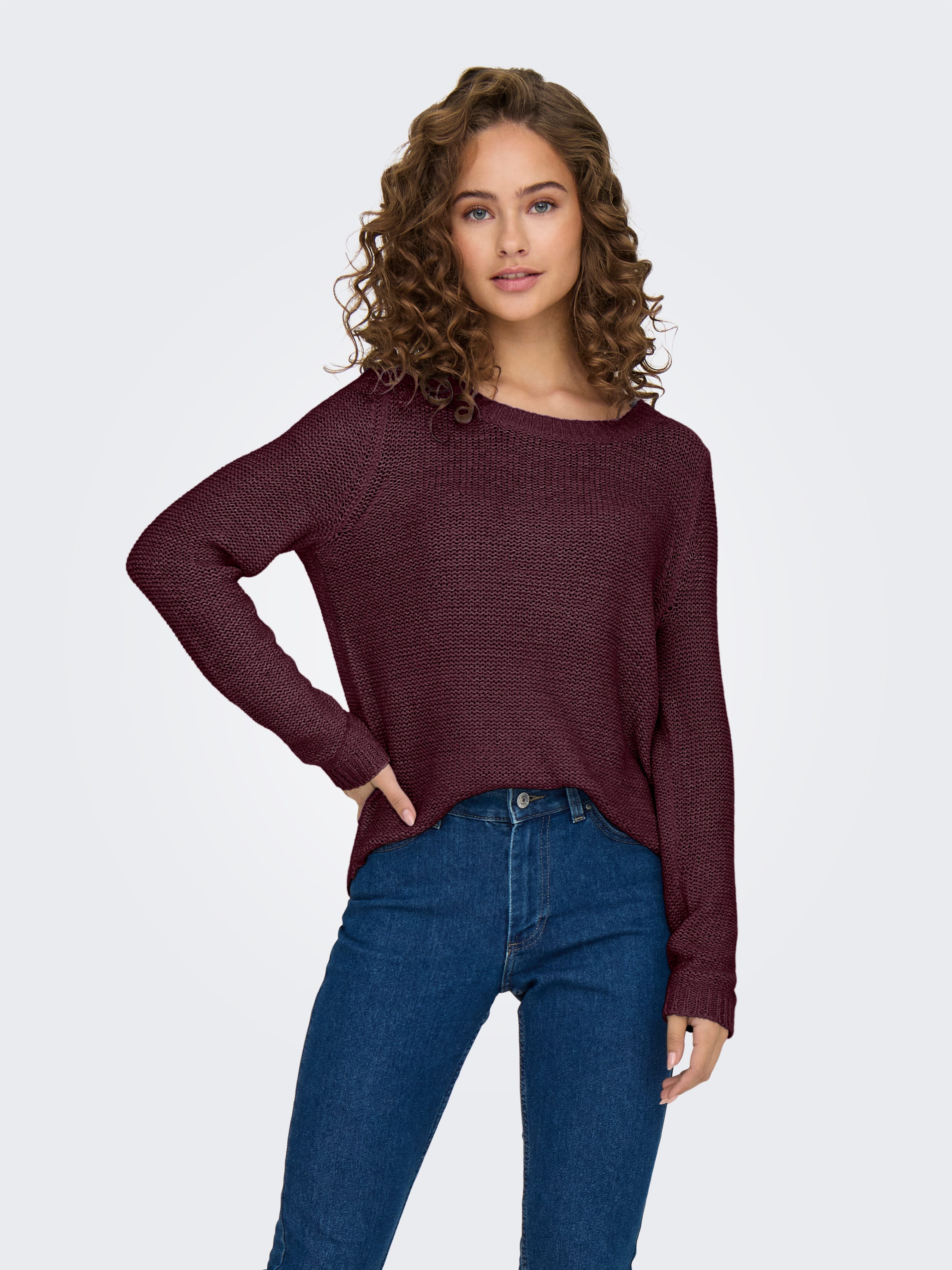 Only Gebreide trui ONLGEENA XO L/S PULLOVER KNT NOOS
