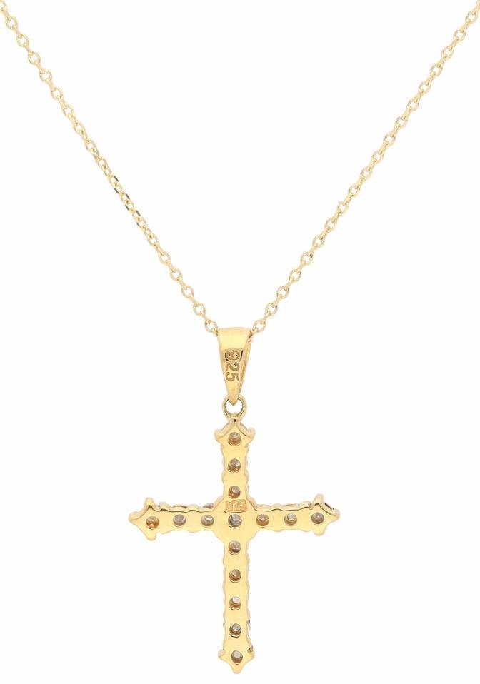Firetti Kruisketting Sieraad cadeau halssieraad halsketting zilverkleurige ketting kruis