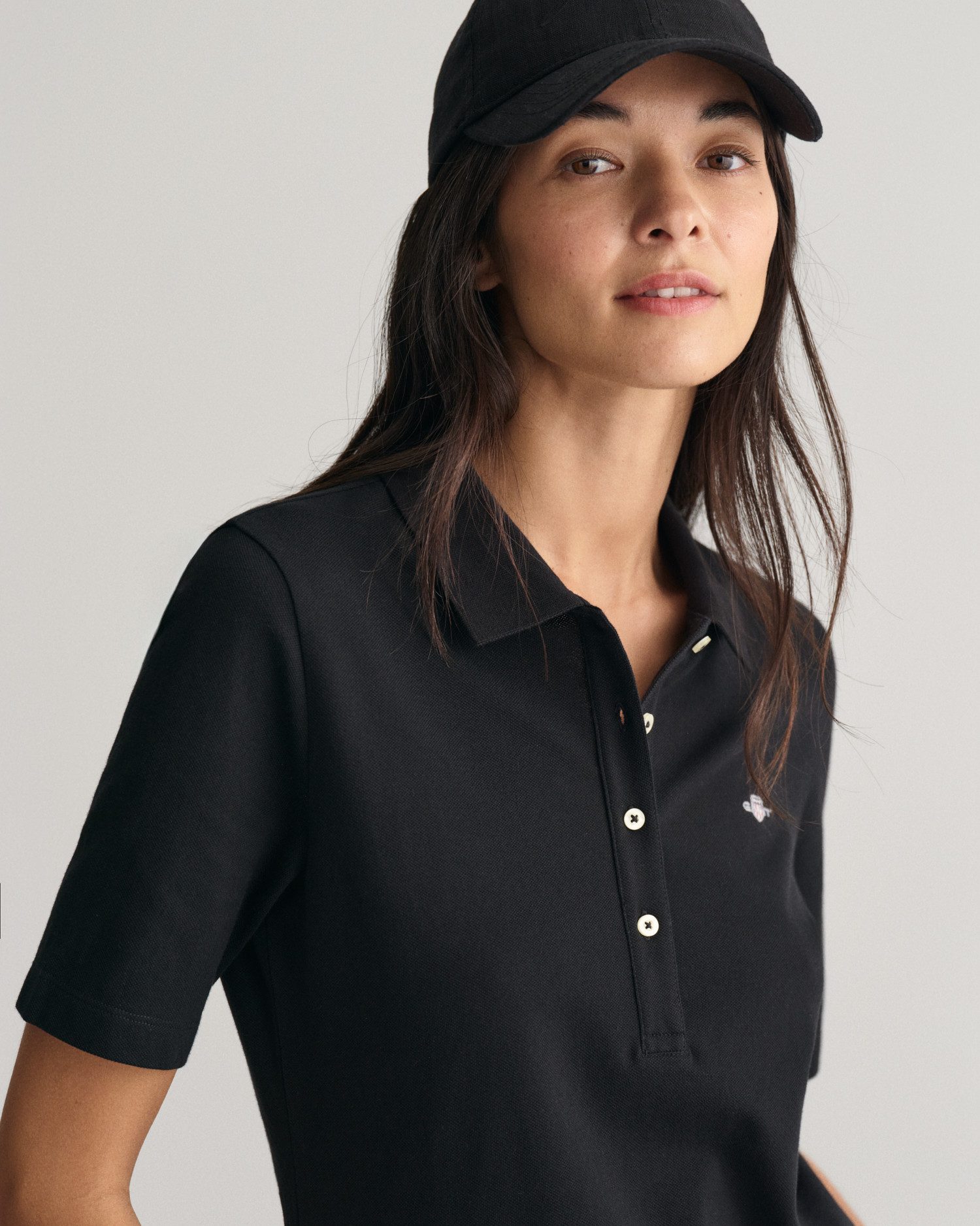 Gant Poloshirt SLIM SHIELD KA PIQUE POLO met geborduurd grafisch logo op de borst