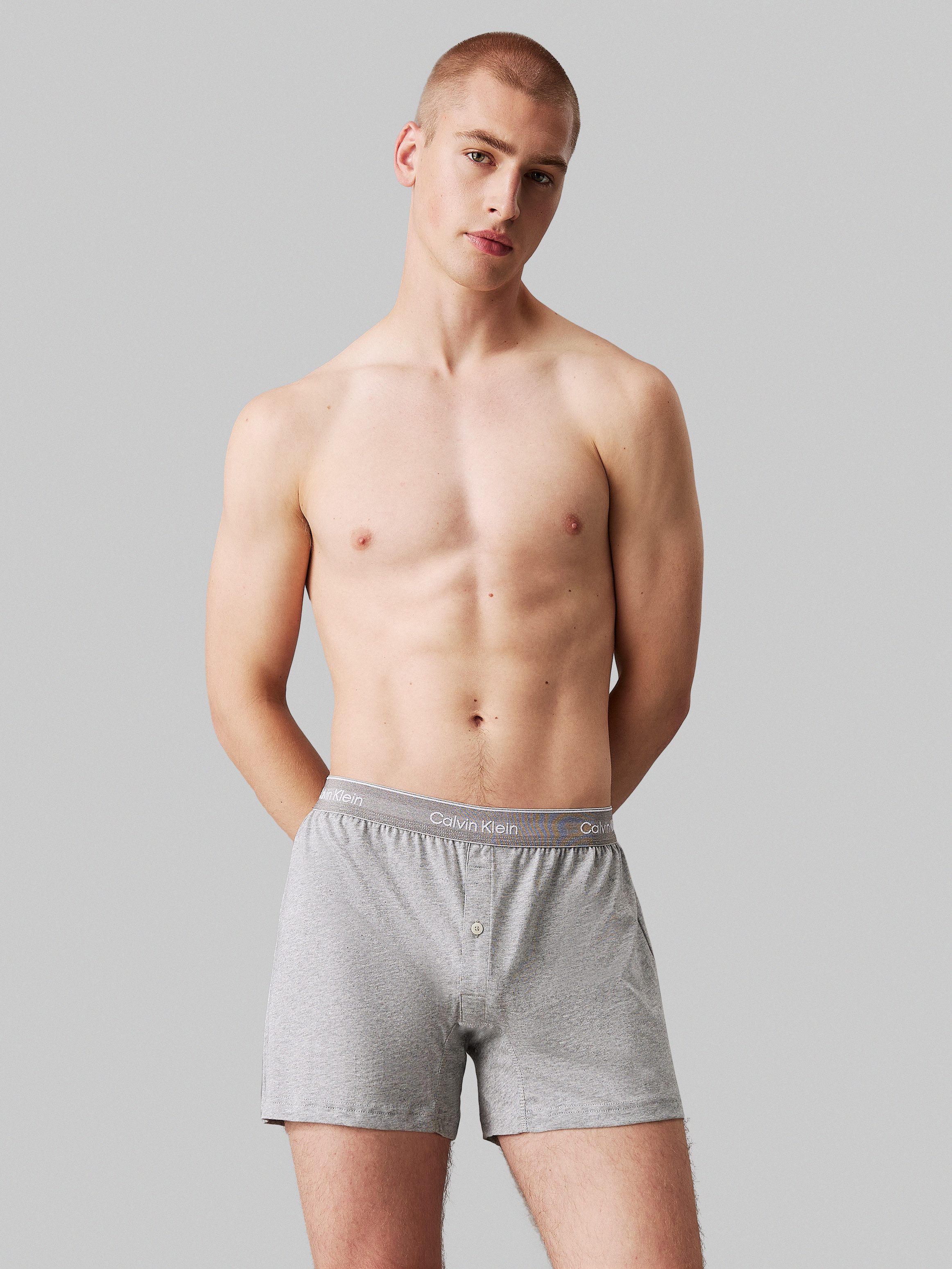 Calvin Klein Boxershort BOXER TRAD 3PK met logo-elastische tailleband (3 stuks) (Set van 3)