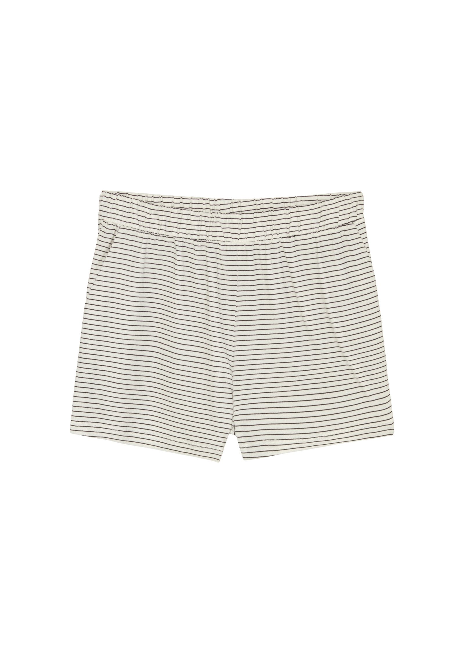 Marc O'Polo Short Mix & Match Jersey met elastische band en steekzakken opzij