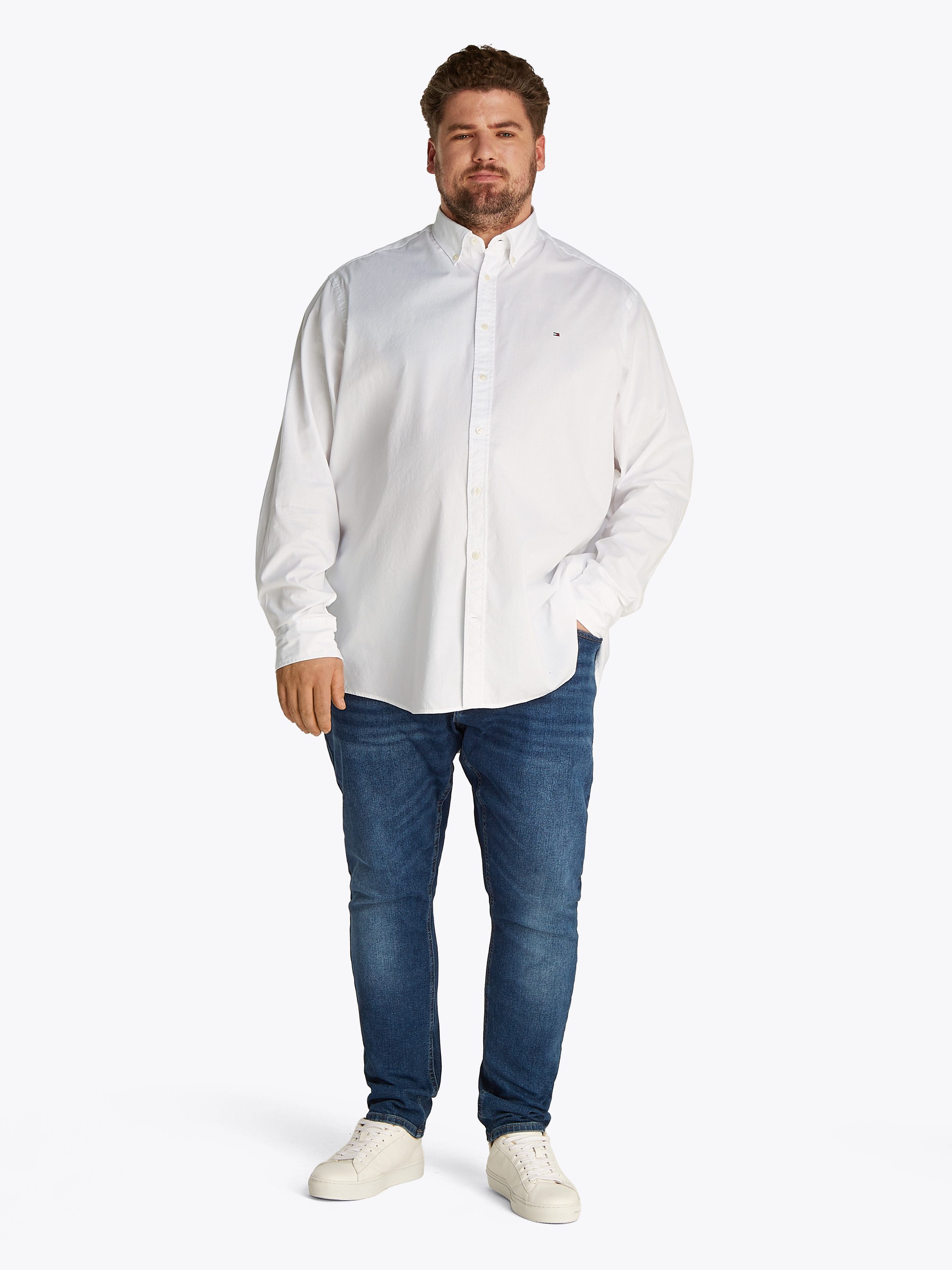 Tommy Hilfiger Overhemd met lange mouwen BT-FLEX POPLIN SOLID RF SHIRT-B
