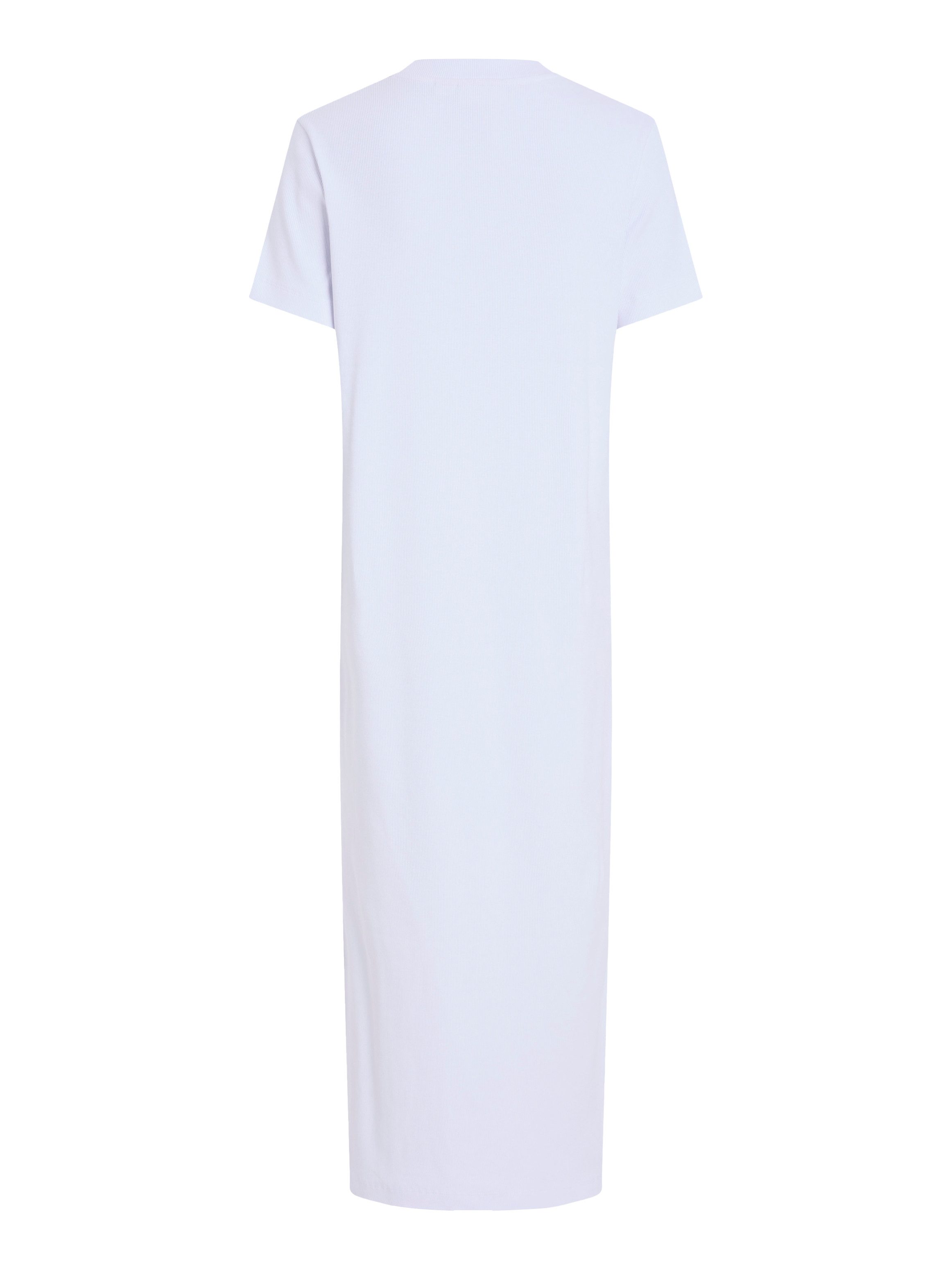 Calvin Klein Midi-jurk MONOLOGO LONG RIB TEE DRESS