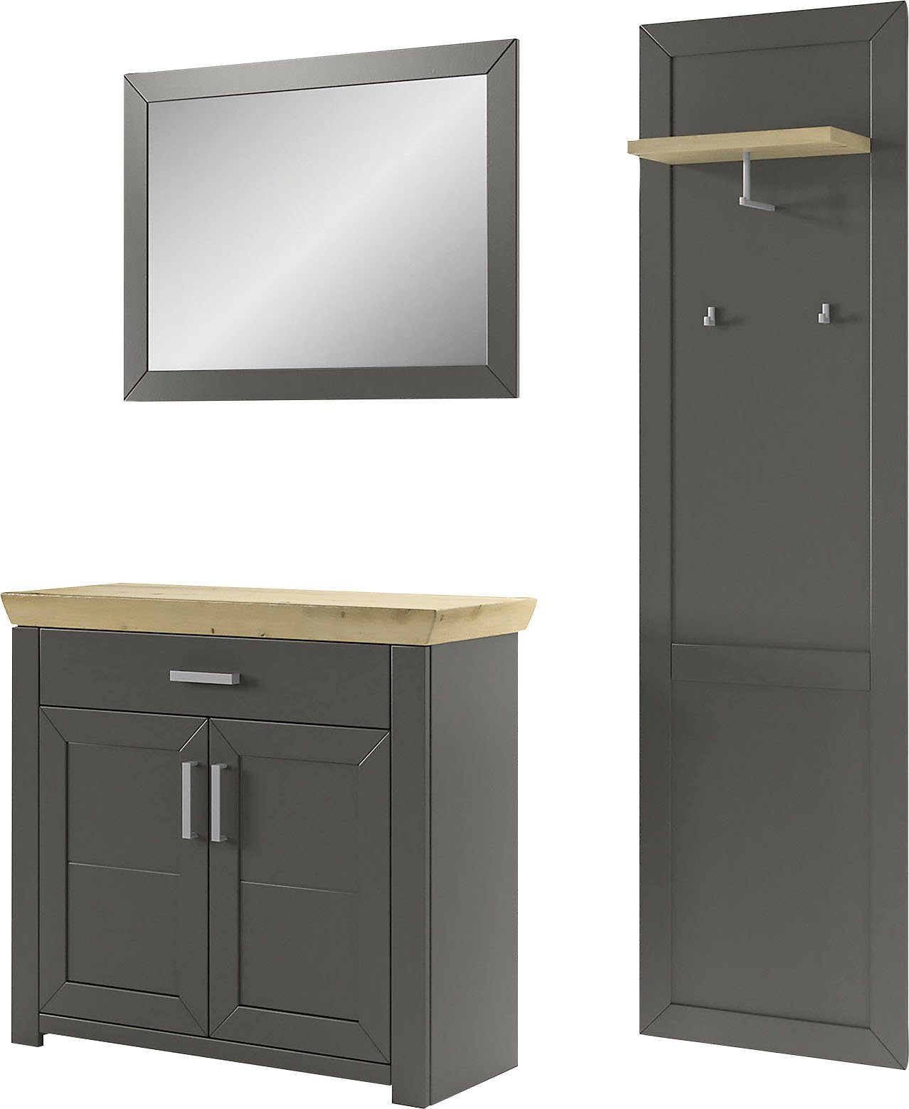 set one by Musterring Halmeubelset GA York Kombi 59 met spiegel en commode (set, 3-delig)