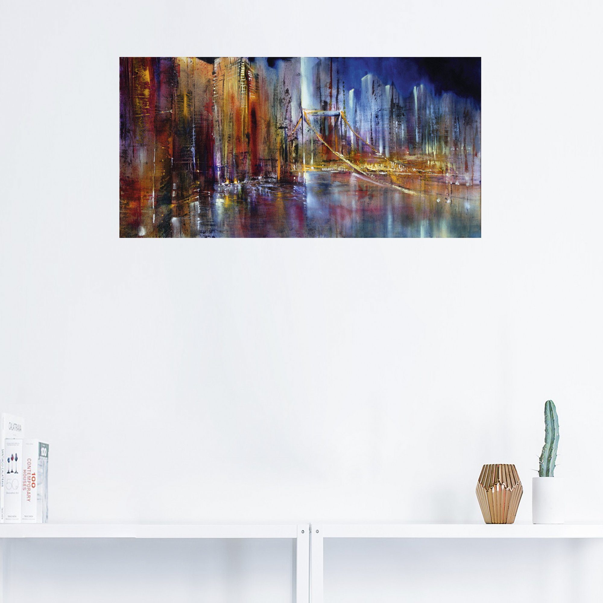 Artland Artprint Stadsbeeld I als artprint van aluminium, artprint op linnen, muursticker, verschillende maten