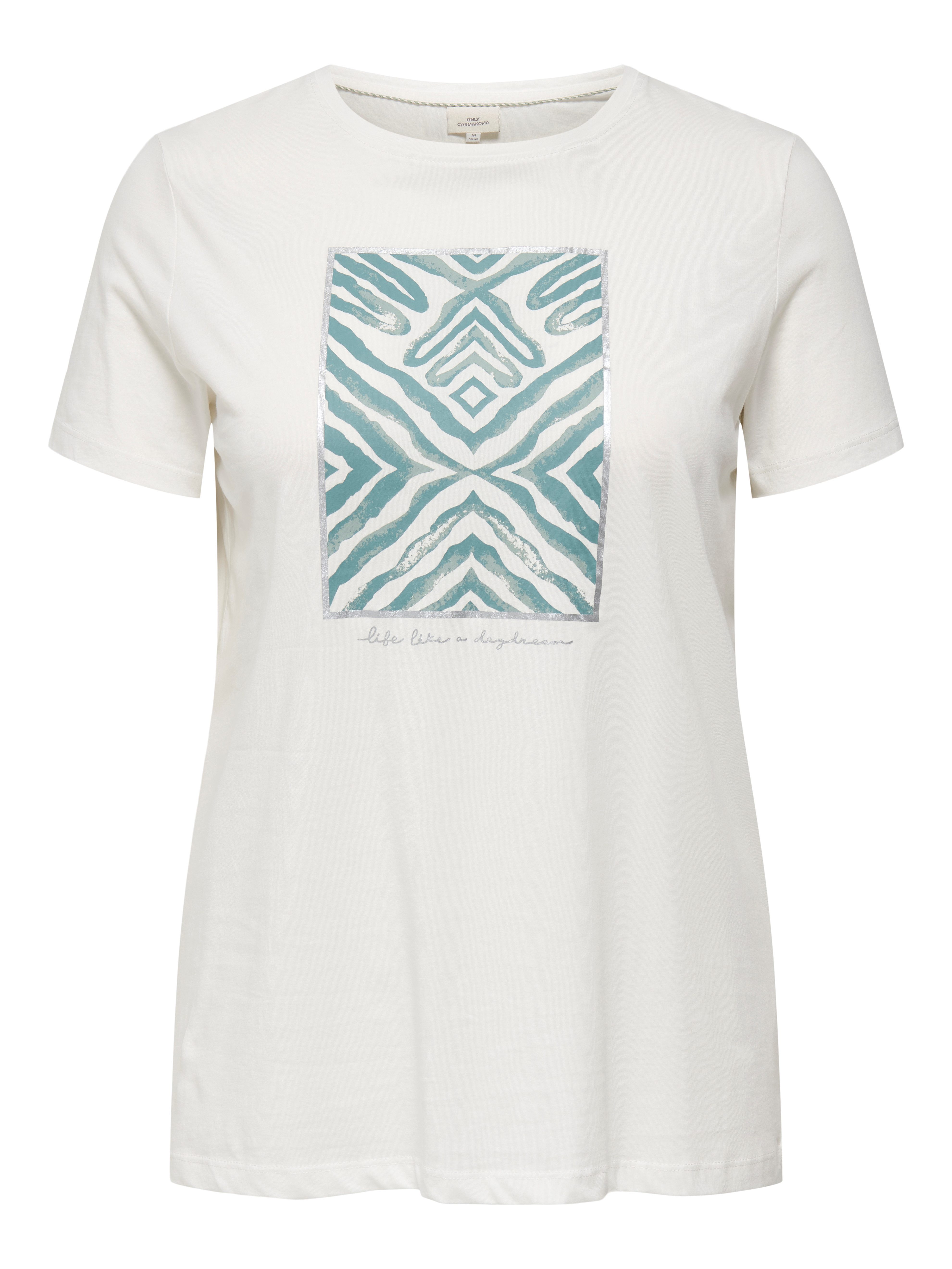 ONLY CARMAKOMA Shirt met korte mouwen CARBOOSTERY LIFE SS REG TEE JRS BS