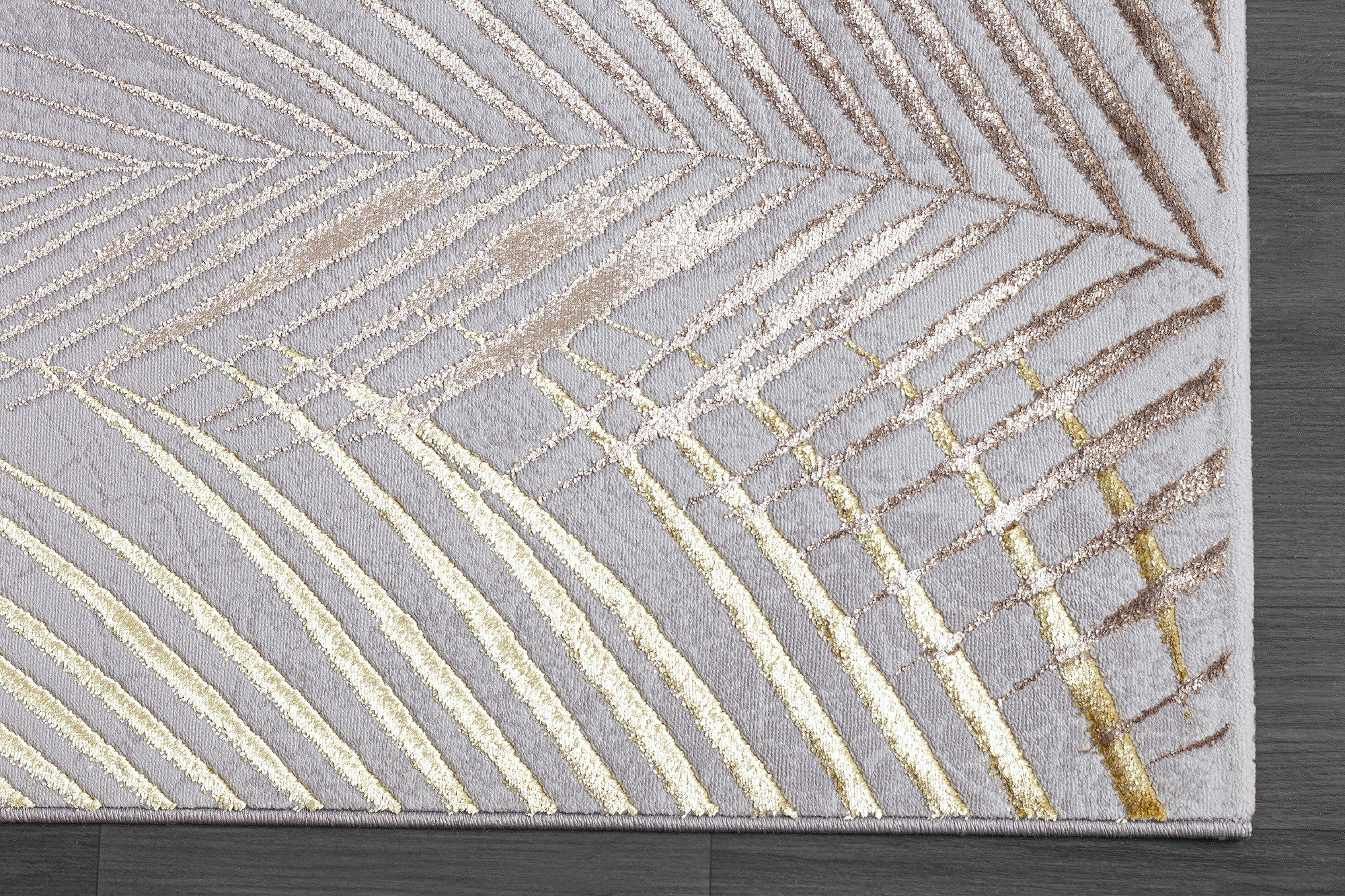 The carpet Vloerkleed Mila moderne woonkamer tapijt met elegant glanzende pool