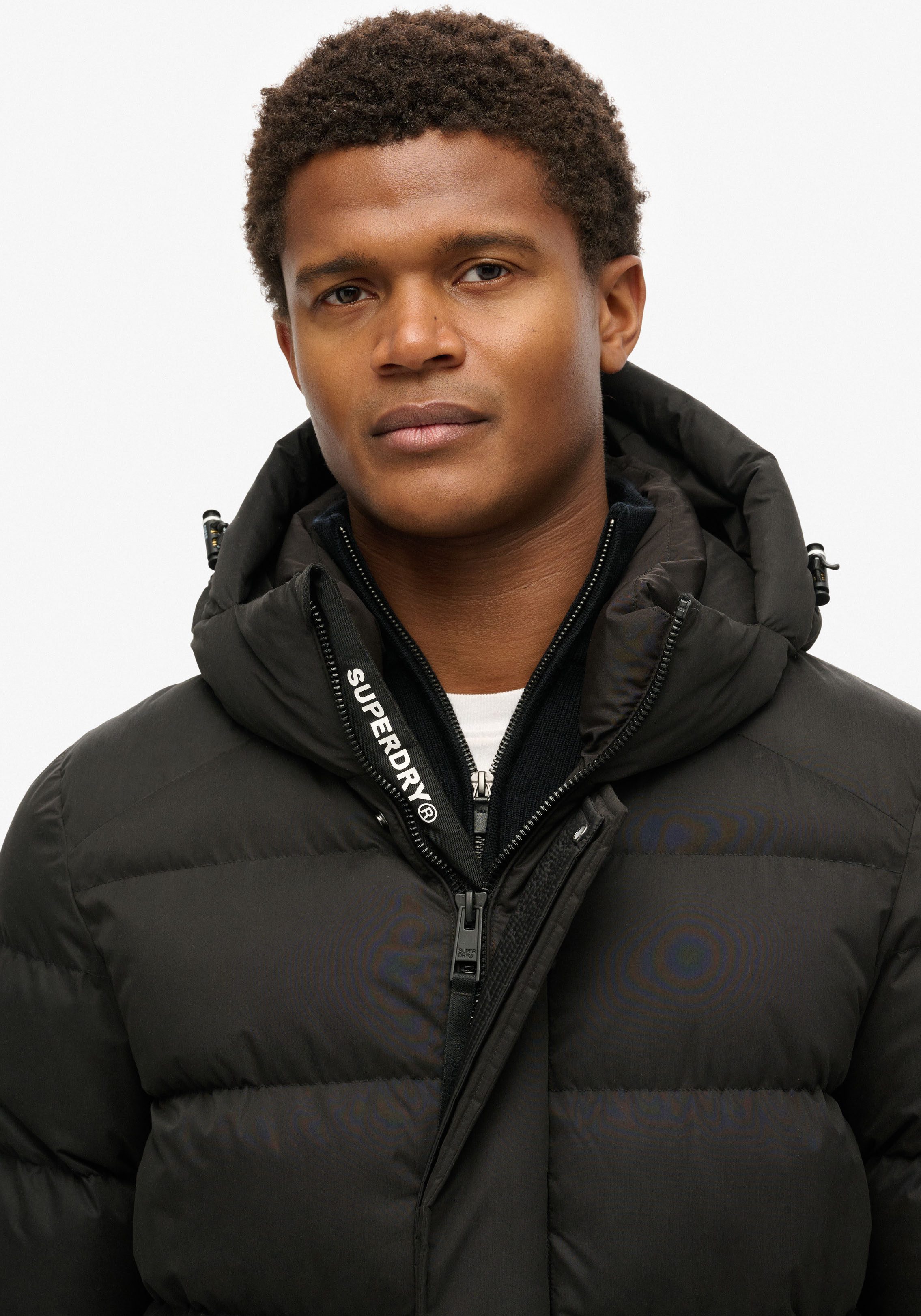 Superdry Gewatteerde jas HOODED MICROFIBRE SPORT PUFFER