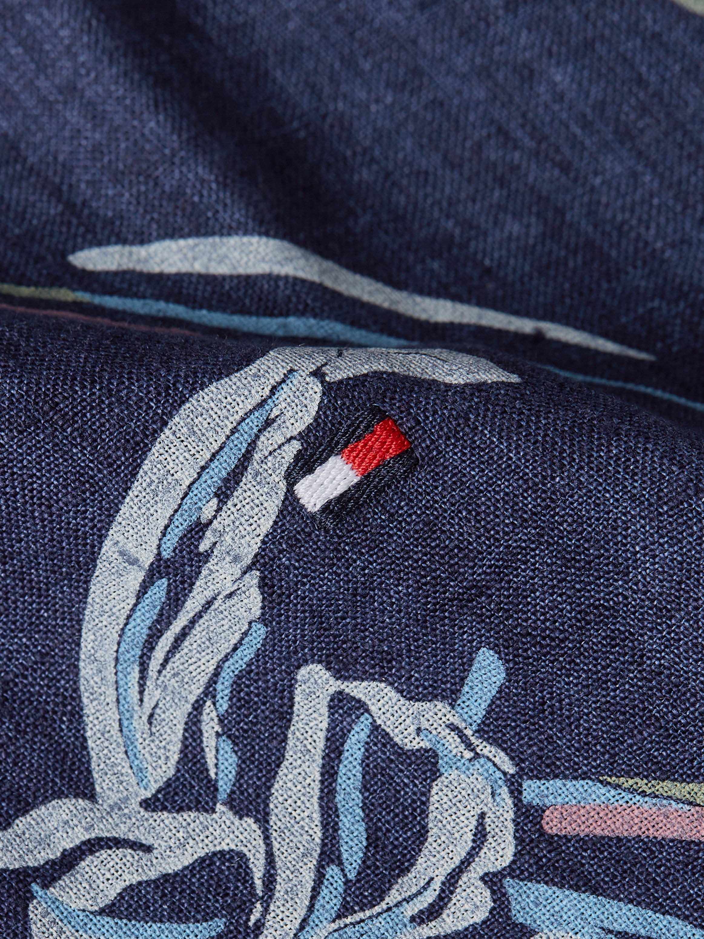 Tommy Hilfiger Linnen overhemd LI TROPICAL PRT SF SHIRT