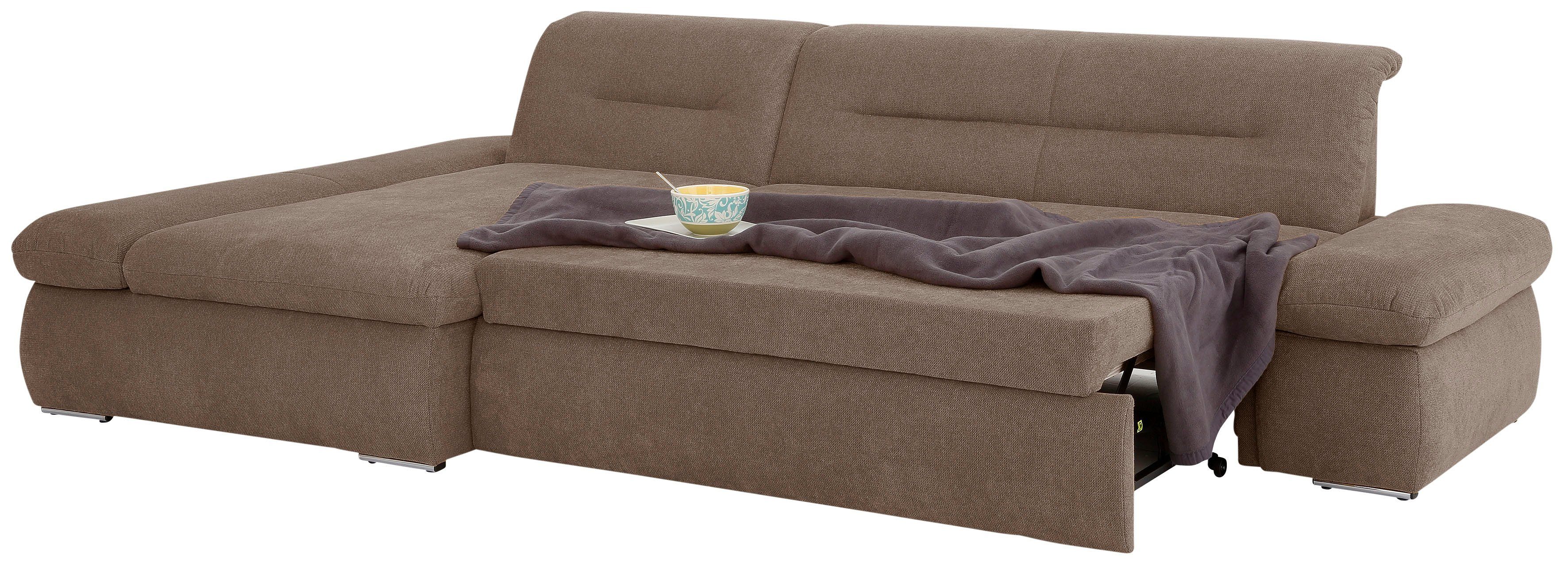 INOSIGN Hoekbank Avesa L-vorm Naar keuze met armleuningverstelling en slaapfunctie, bxdxh: 300x172x80cm
