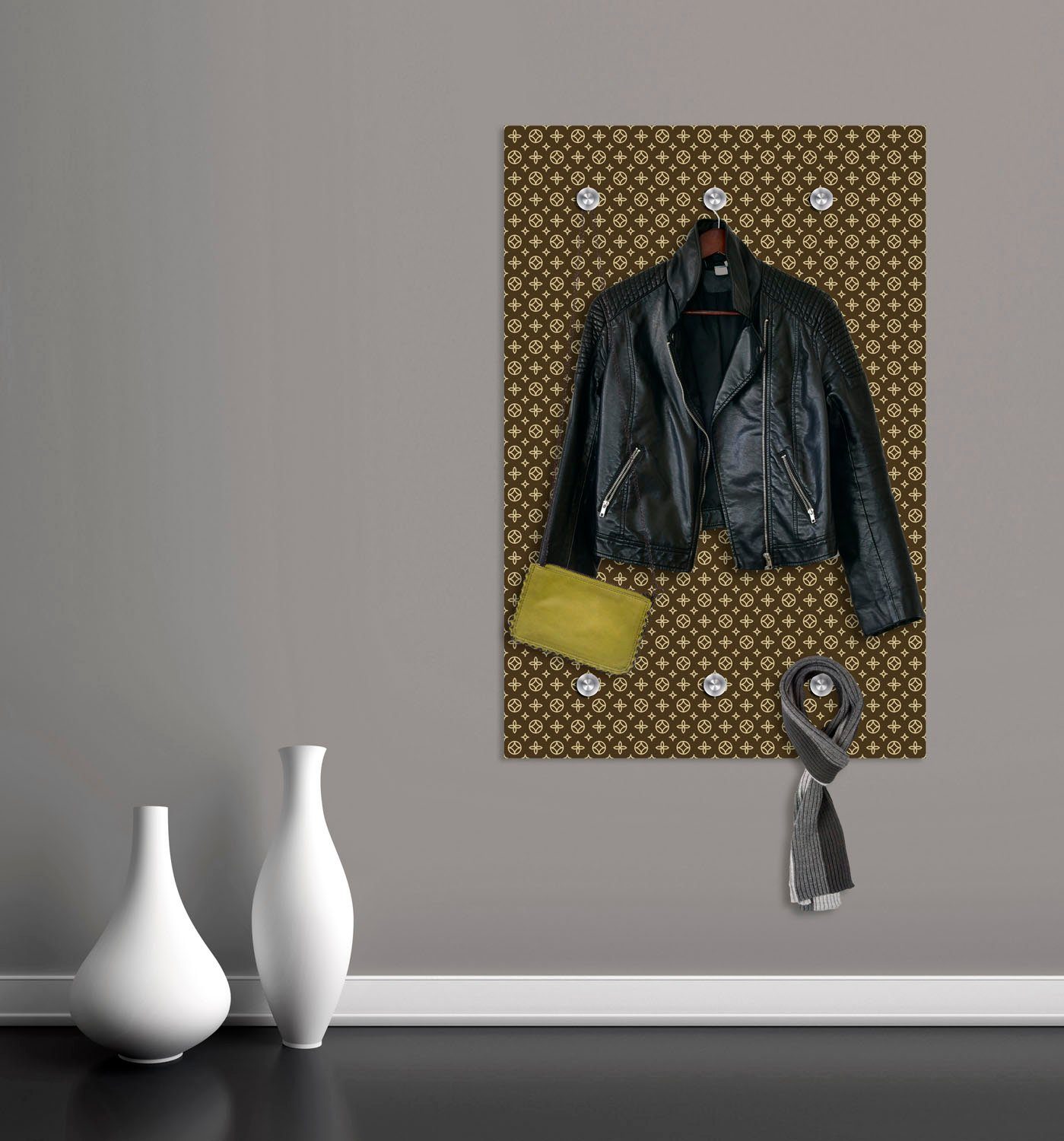 queence Kapstok Motief met 6 haken, 80 x 120 cm