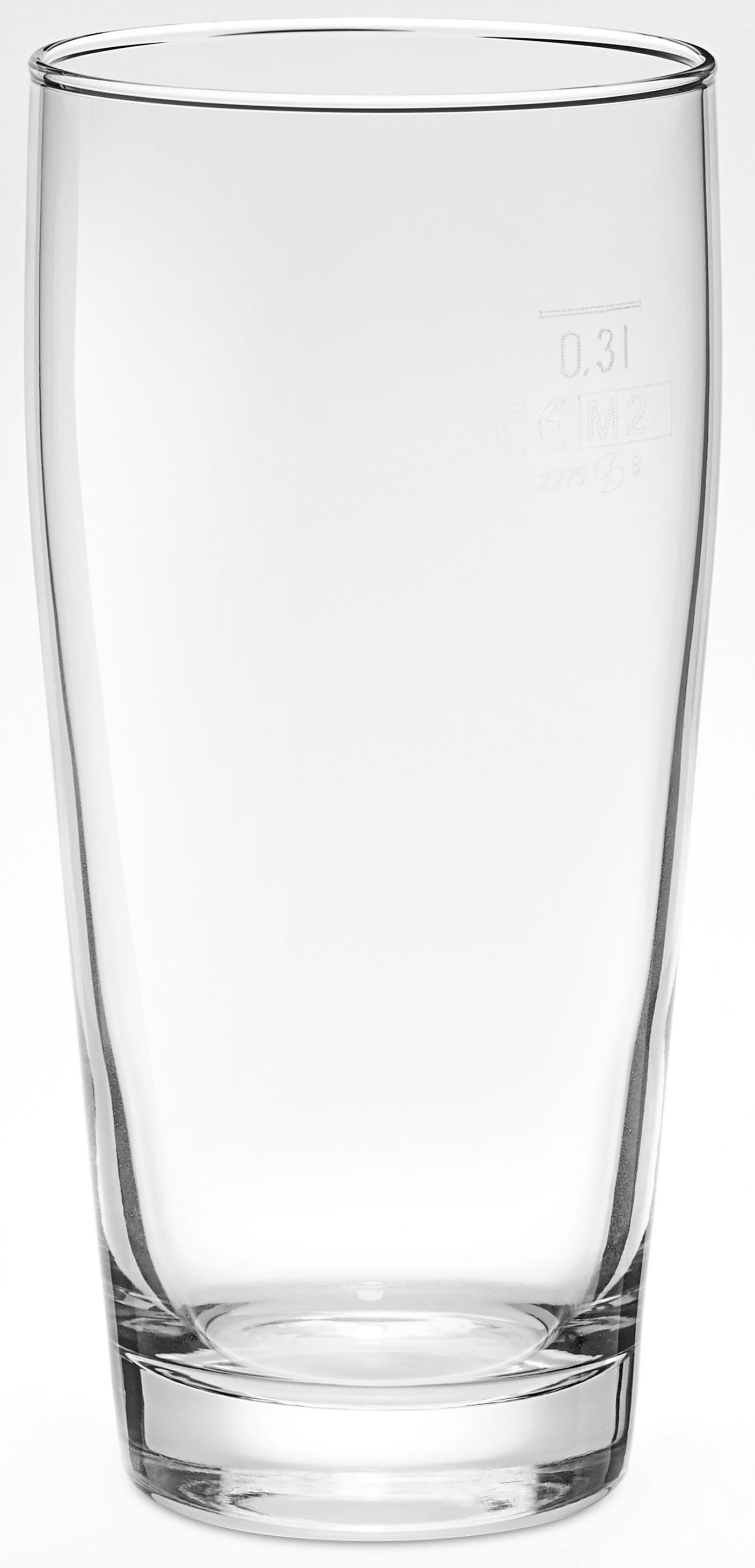 van Well Bierglas Willybecher 0,3 l, gekalibreerd, vaatwasmachinebestendig, horeca kwaliteit, 12-delig. (set, 12-delig) glazen wit