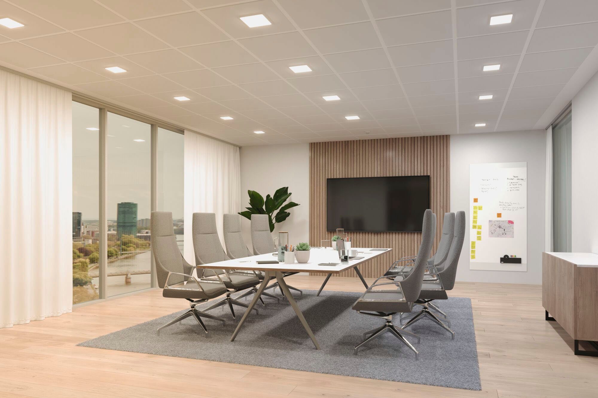 Paulmann Ledinbouwlamp Veluna VariFit Edge IP44 vierkant 160x160mm 1100lm 3000K Wit dimbaar (1 stuk)