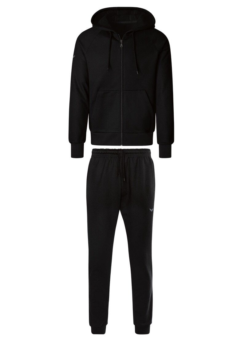 Trigema Vrijetijdscombinatie TRIGEMA joggingpak met capuchon en rits (1-delig)