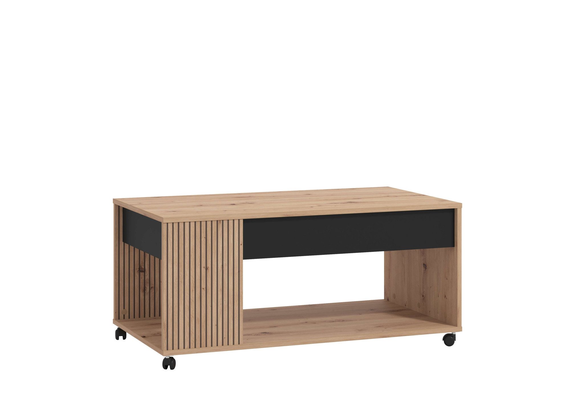 Home affaire Salontafel Mayenne salontafel, 101 cm, rechthoekig, modern design, met wielen