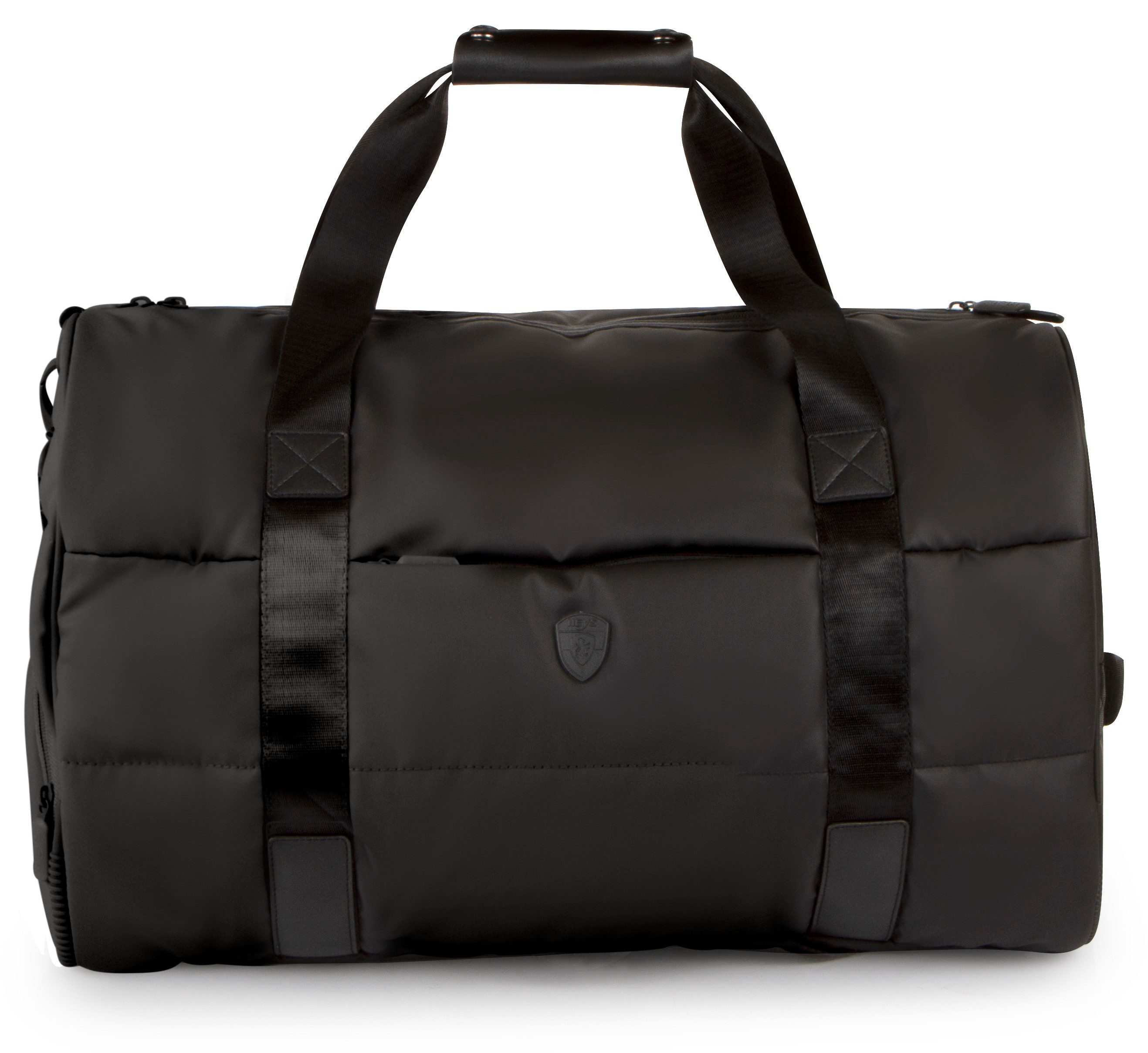 Heys Reistas The Puffer Duffle Bag Weekender duffelbag met schoencompartiment opsteeksysteem unisex reistassen maat 30,5 cm zwart