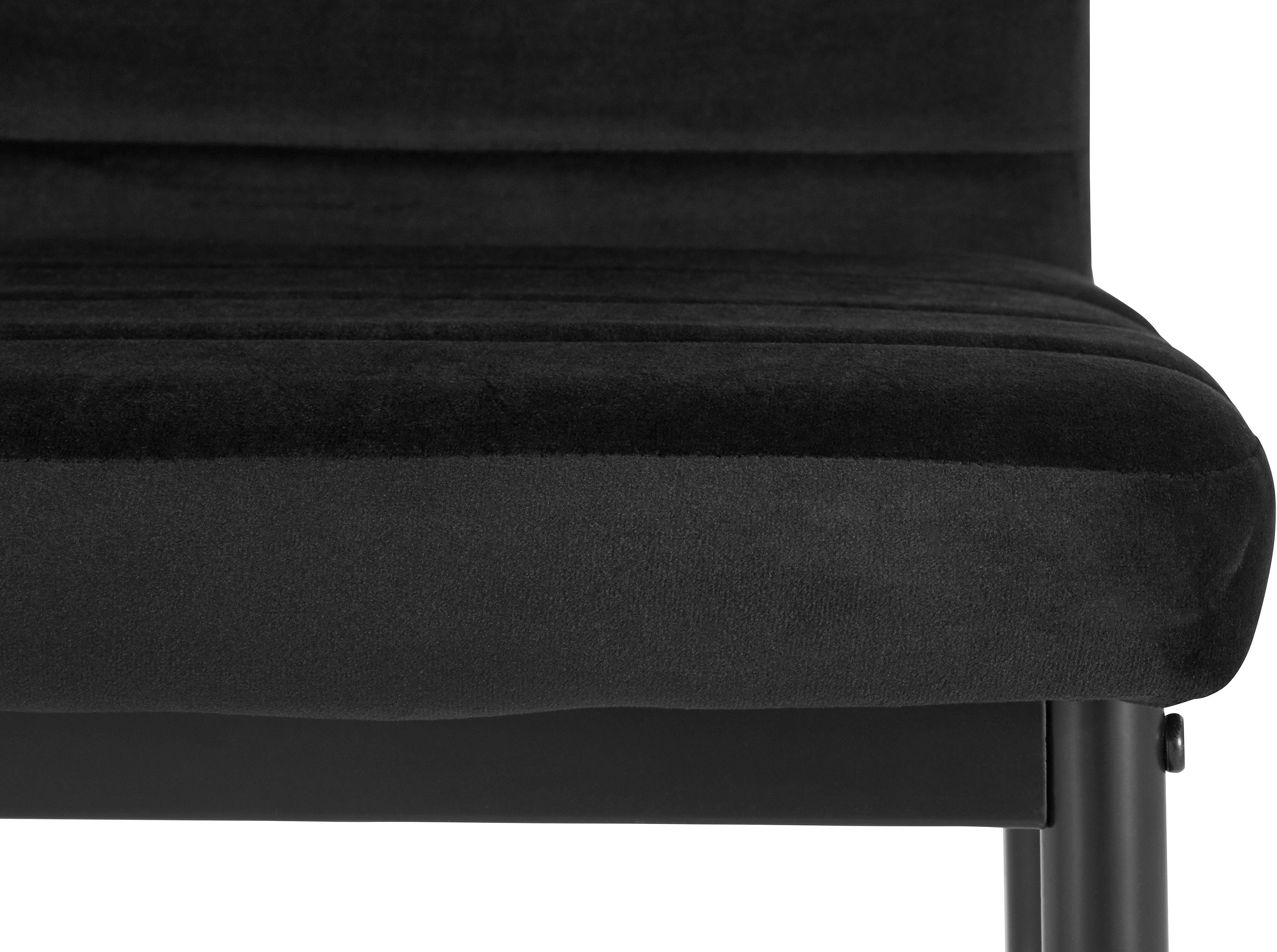 INOSIGN Eetkamerstoel (set van 2 of 4) met veloursovertrek, rugleuning met handgreep (set)