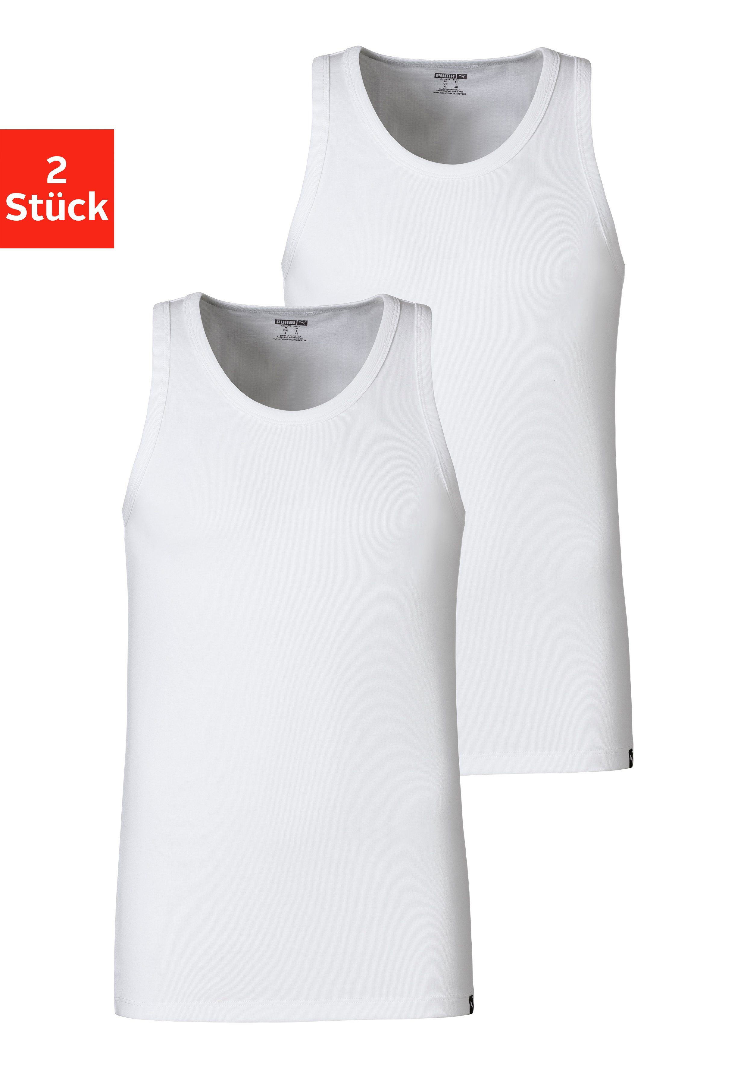 PUMA Tanktop PUMA BASIC 2P TANK TOP (2-delig, Set van 2)