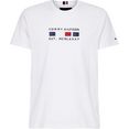 tommy hilfiger t-shirt four flags tee wit