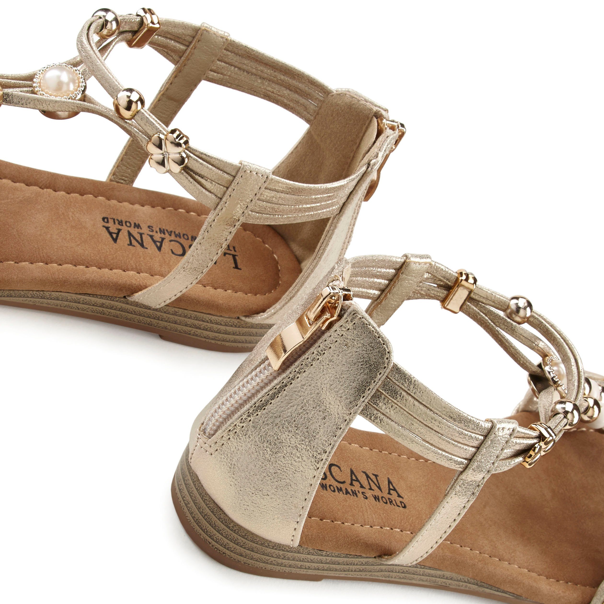 Lascana Sandalen Zomerschoen Sandalette, zomerschoen met verfijnde band VEGAN