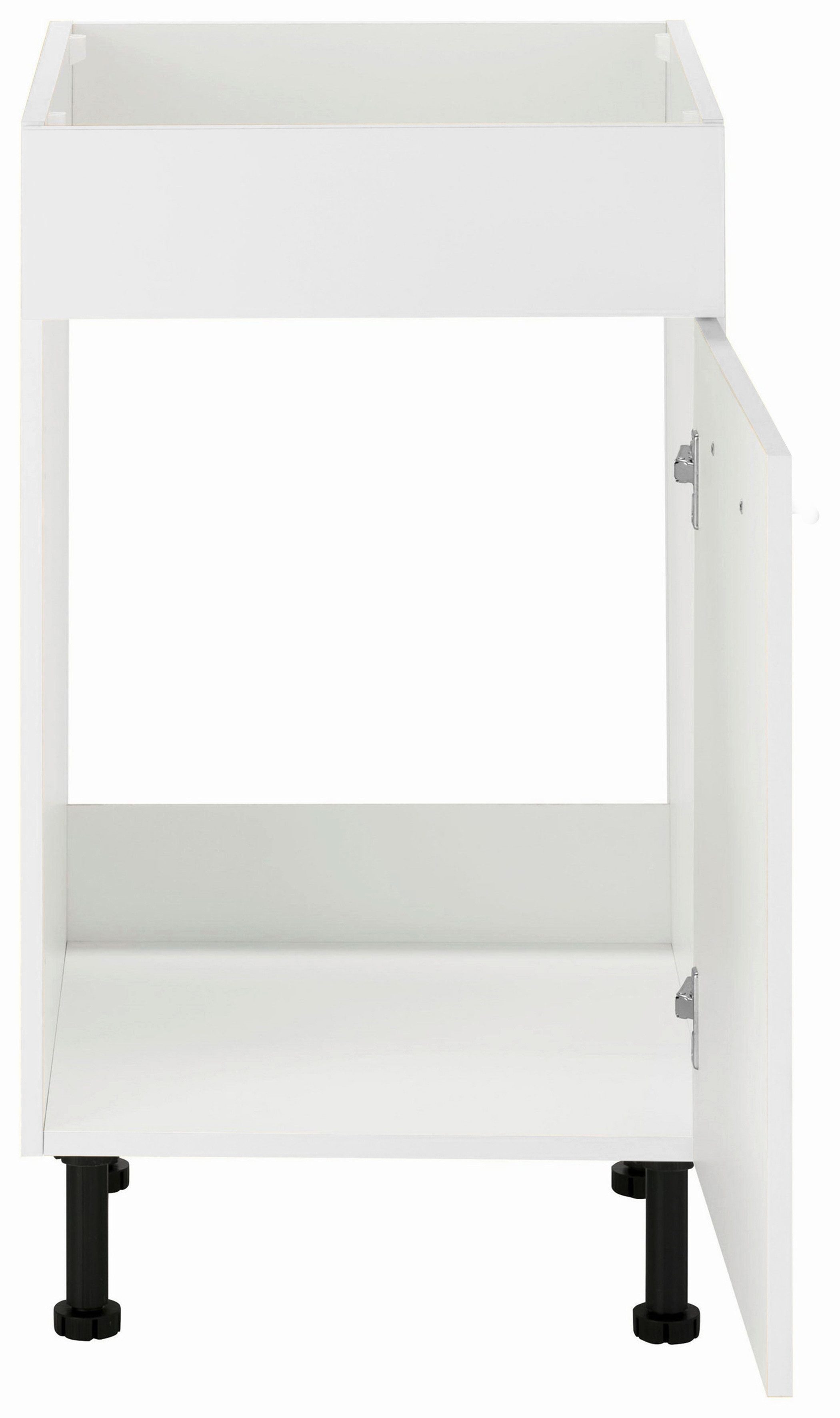 wiho Küchen Gootsteenkast Simi 50 cm breed, met verstelbare voeten, zonder werkblad