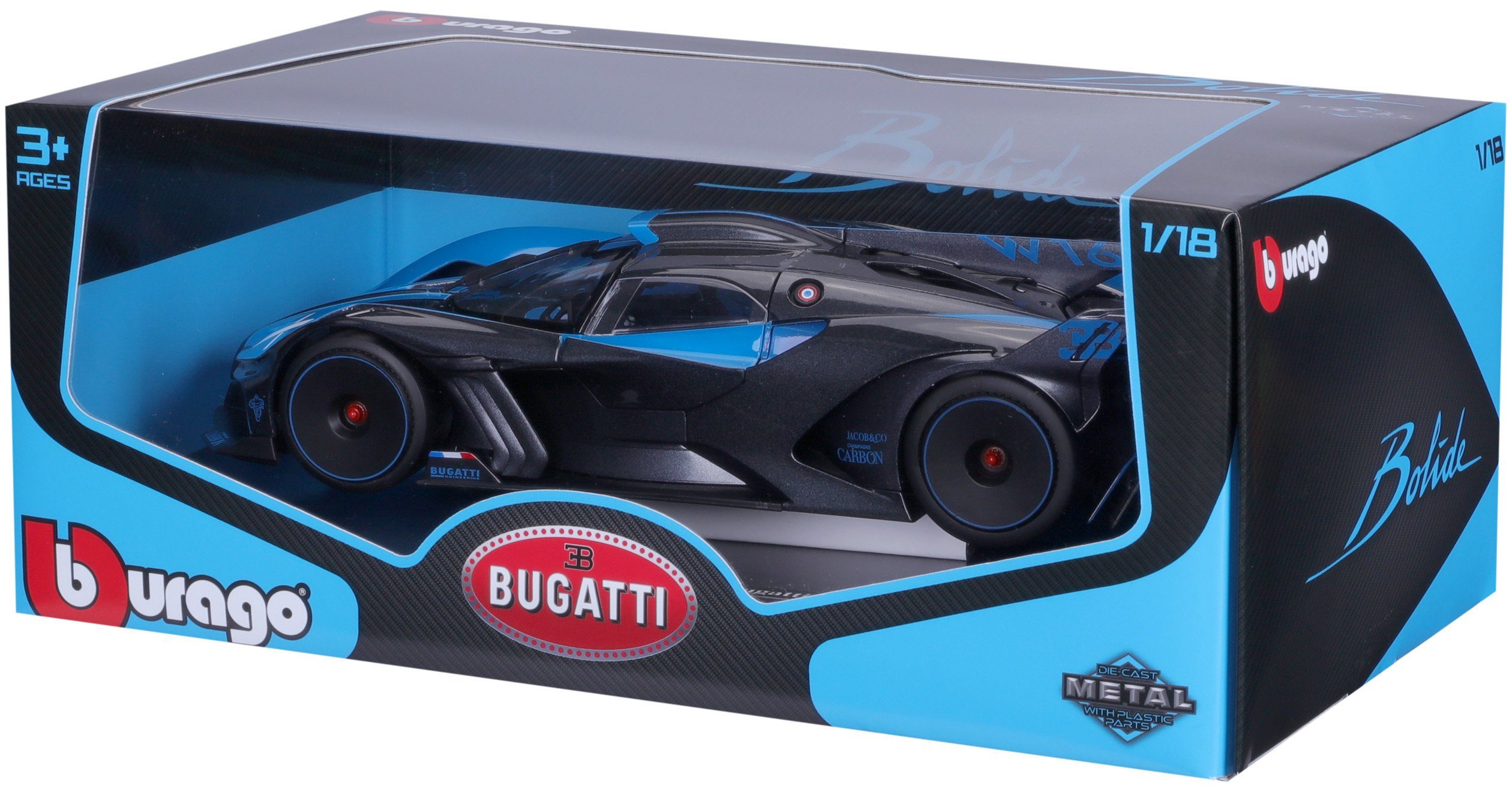 Bburago Auto op schaal Bugatti Bolide, blauw