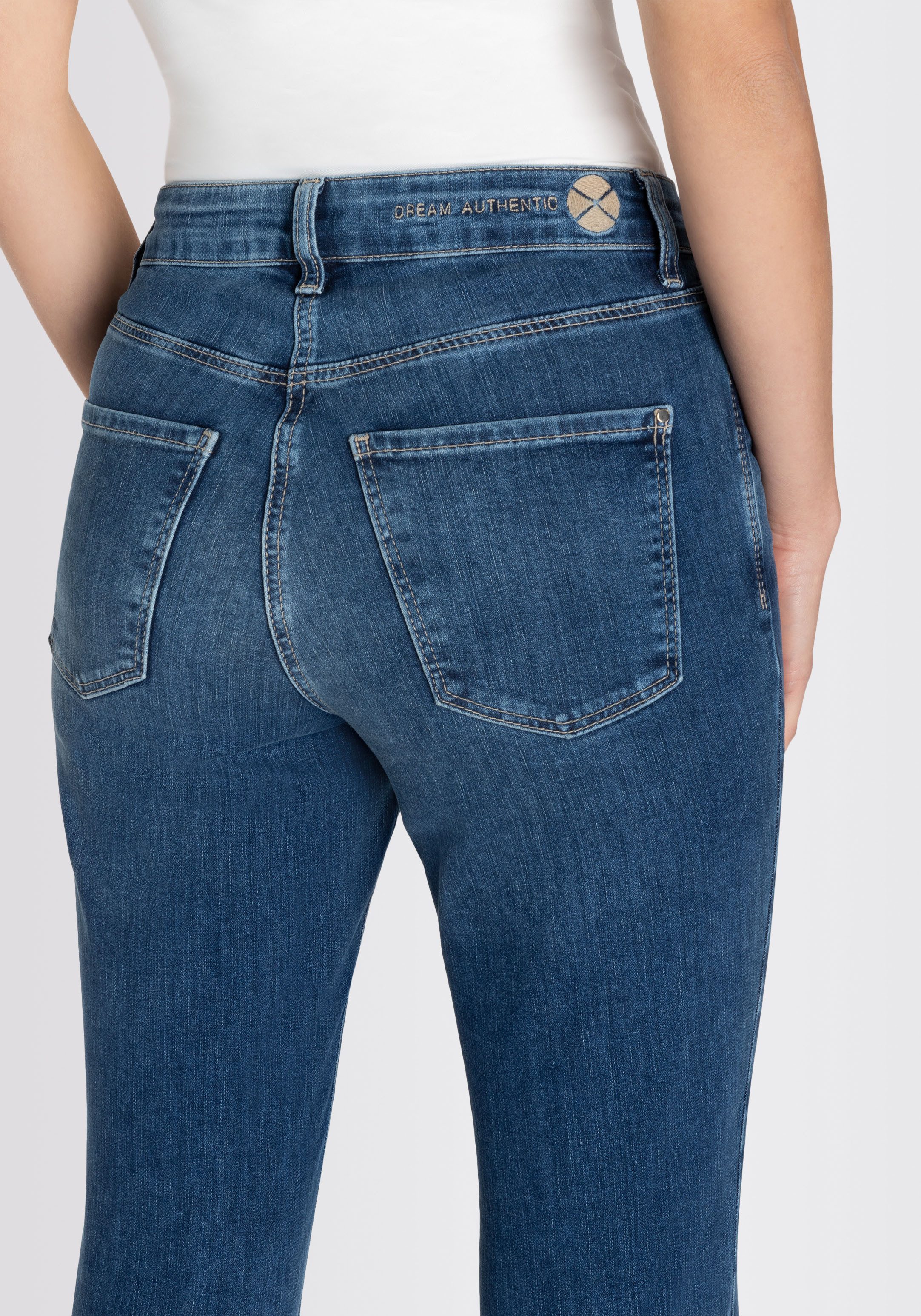 MAC 3/4 jeans Dream Kick Modieus verkorte en licht uitlopende zoom