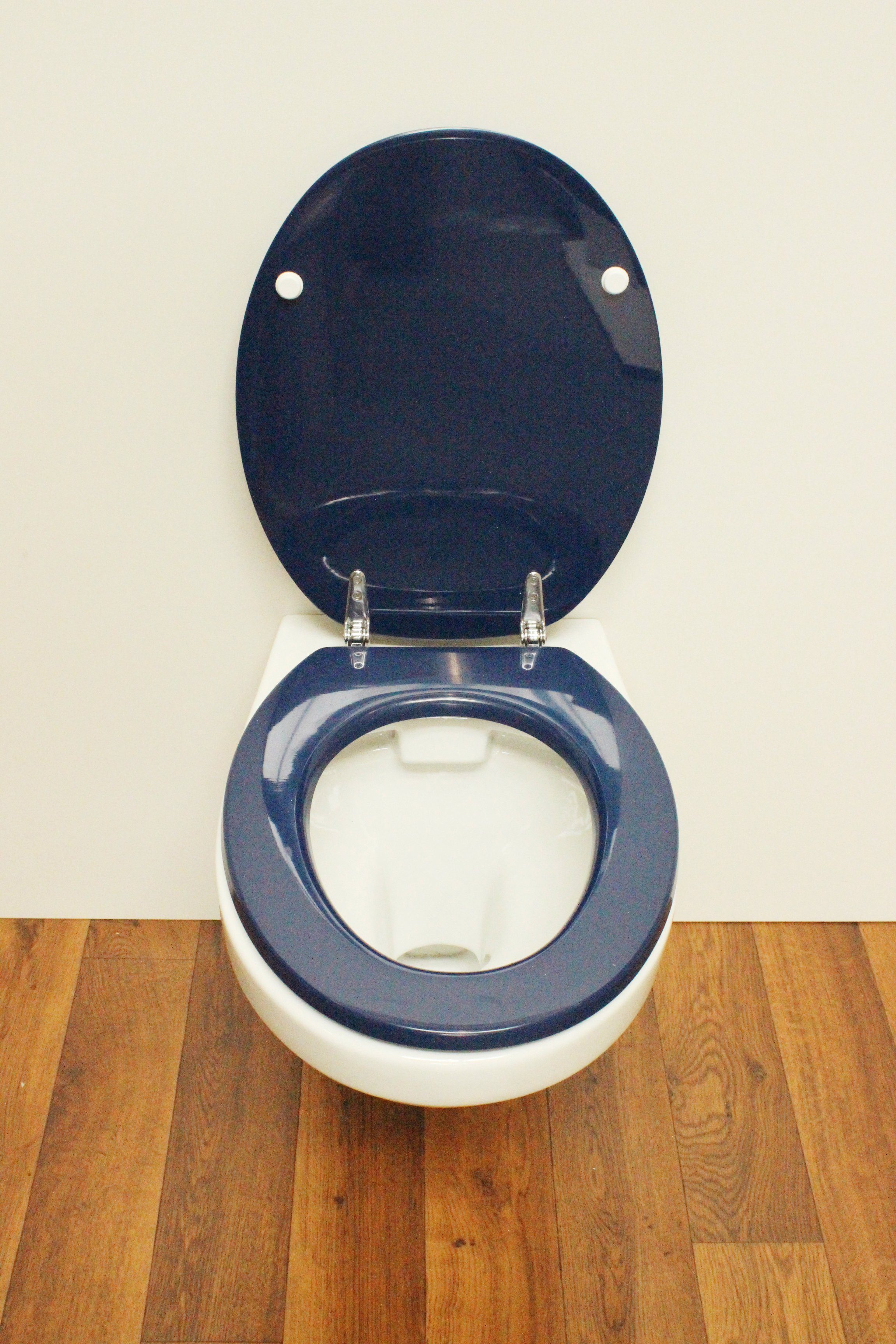 ADOB Toiletzitting Capri met messing verchroomde scharnieren