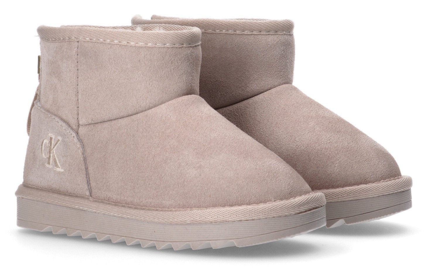 Calvin Klein Winterlaarzen , winterlaarzen, instaplaarzen, plateaulaarzen met warme voering kinderschoenen maat 30 beige