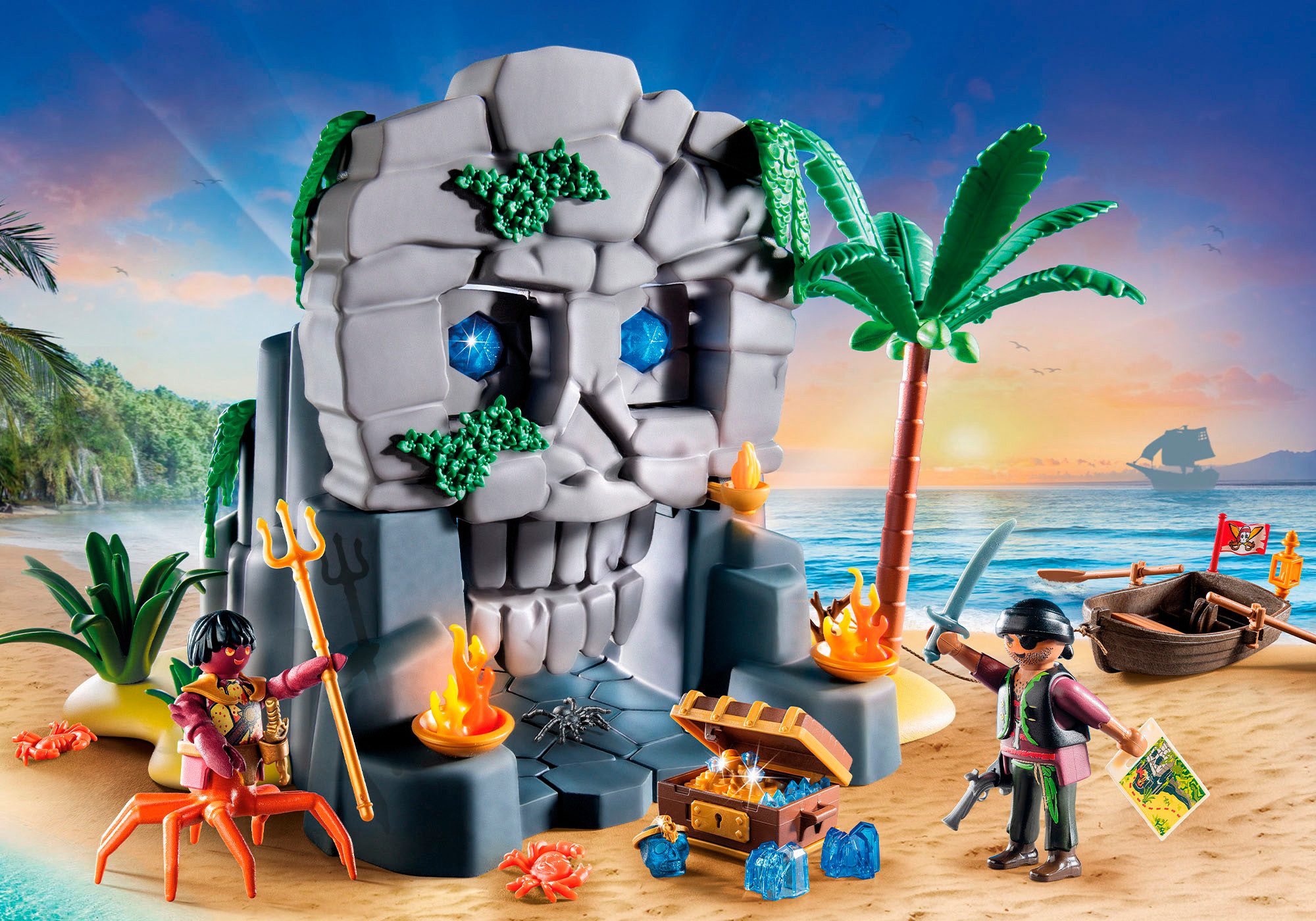 Playmobil® Constructie-speelset Schedel-eiland (71531), Pirates (73-delig)