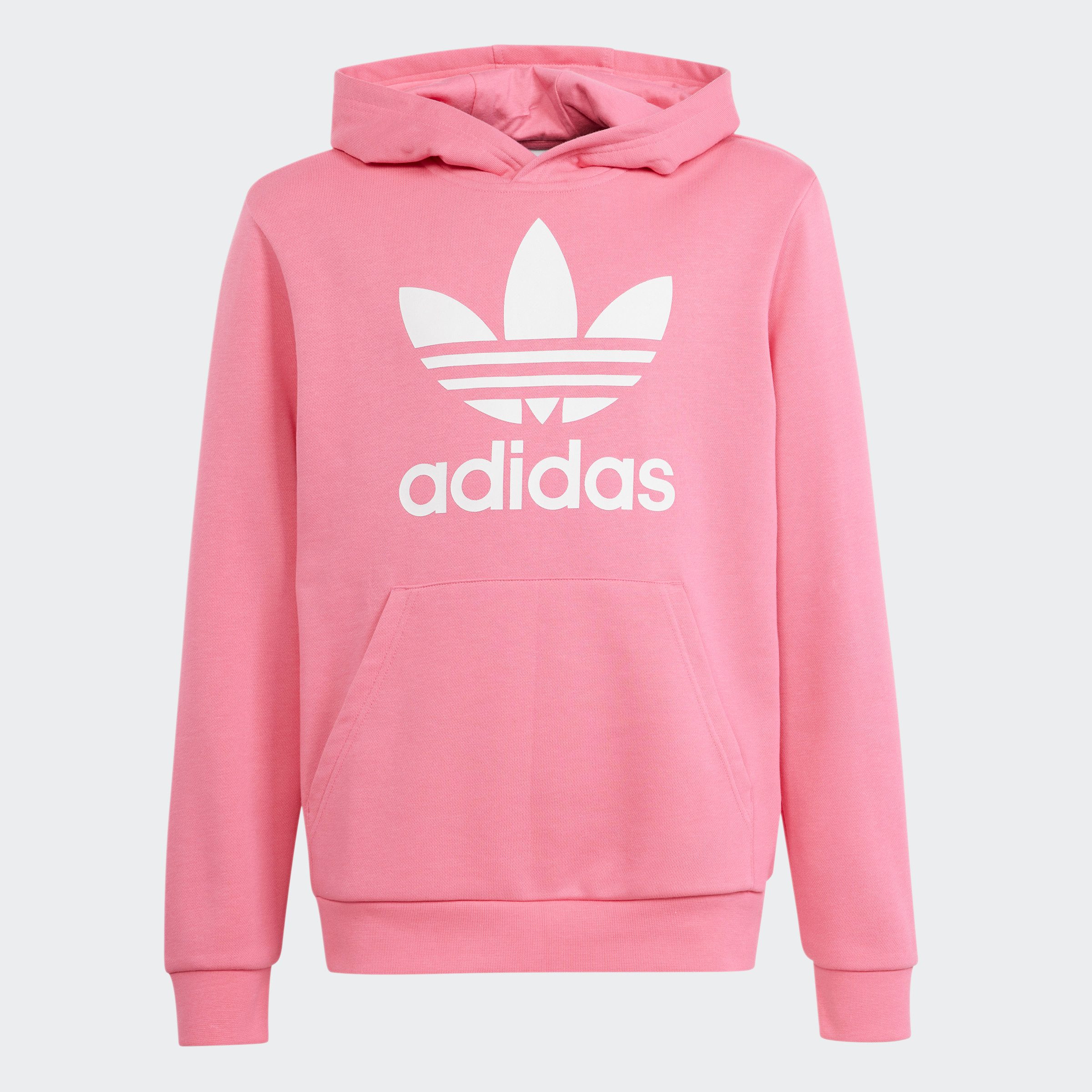 Adidas Originals hoodie roze wit Sweater Katoen Capuchon 176