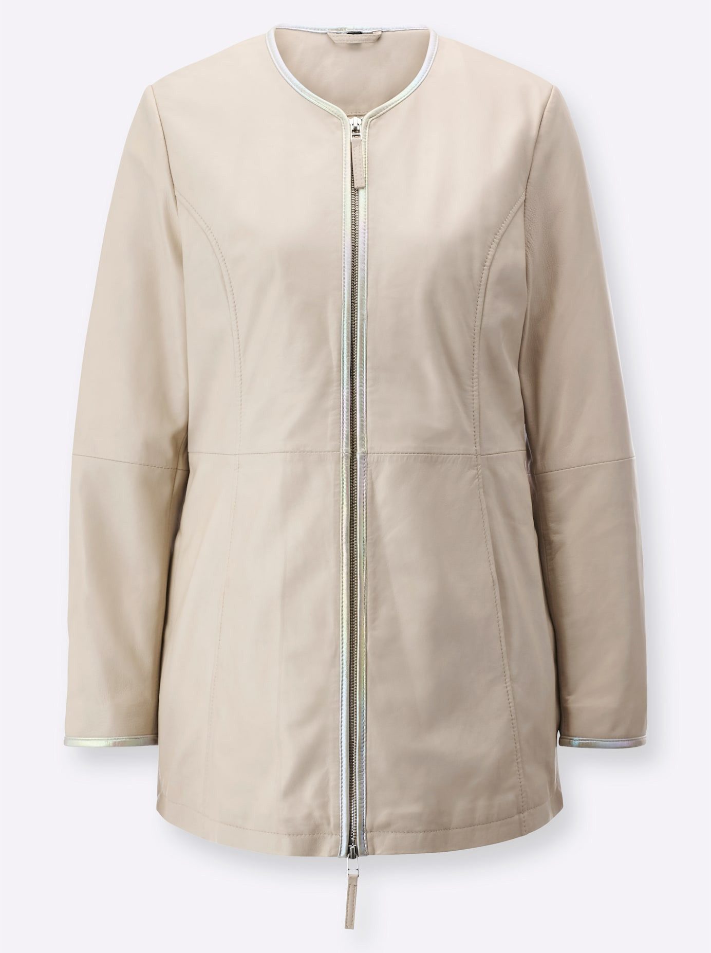 Mainpol Leren blazer Lamsnappa-leren blazer