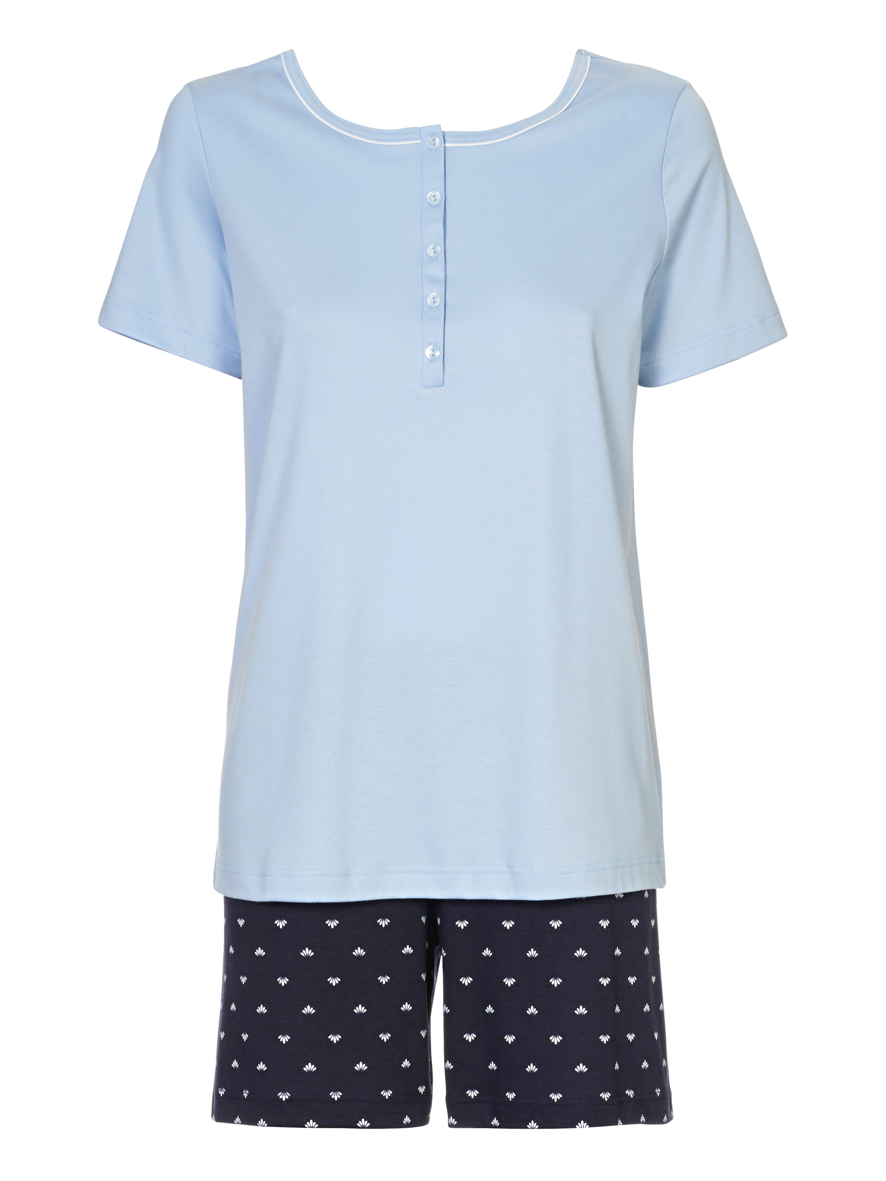 CALIDA Shortama Night Lovers met gedessineerde broek (2-delig)