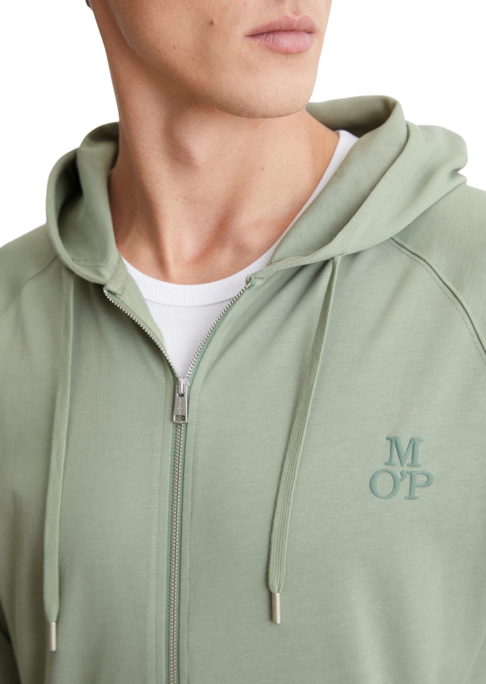 Marc O'Polo Sweatvest Met royale capuchon inclusief trekkoord