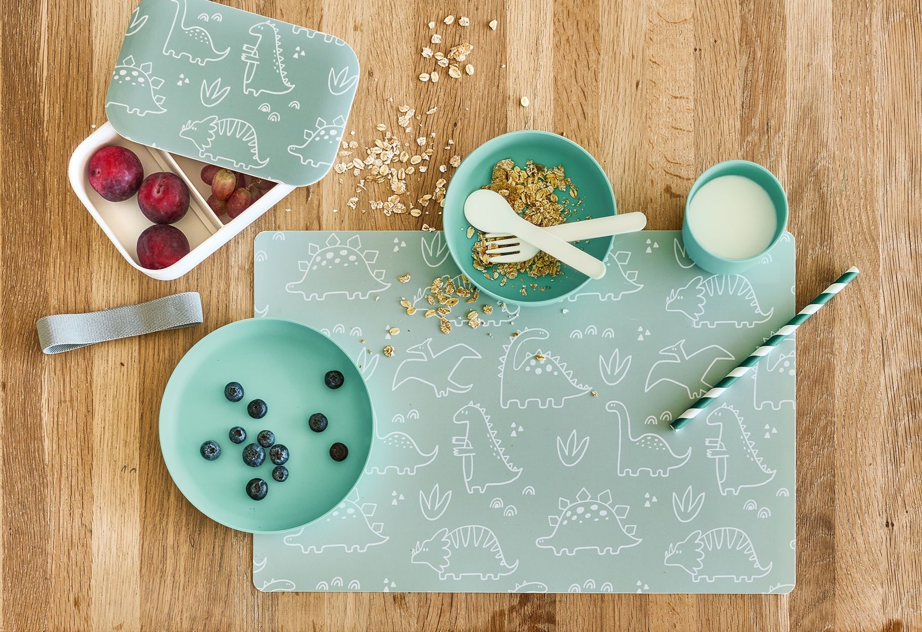 Zeller Present Kinderservies-set (per 1 bord, kom, mok, vork, lepel) (set, 5-delig)