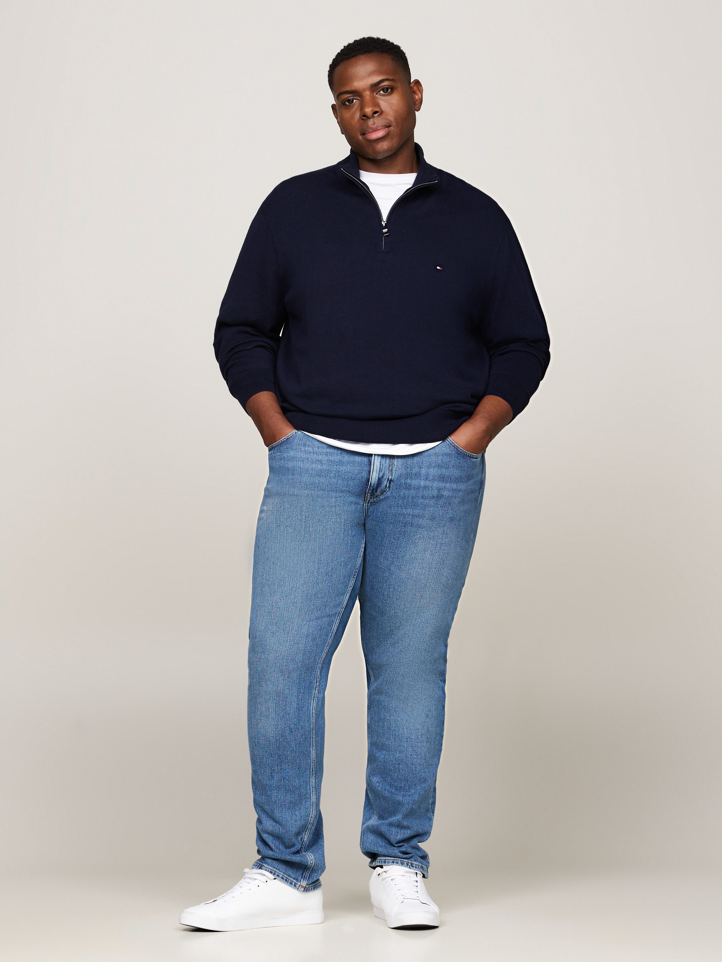 Tommy Hilfiger Schipperstrui BT-PIMA ORG CTN CASHMERE ZMOCK-B