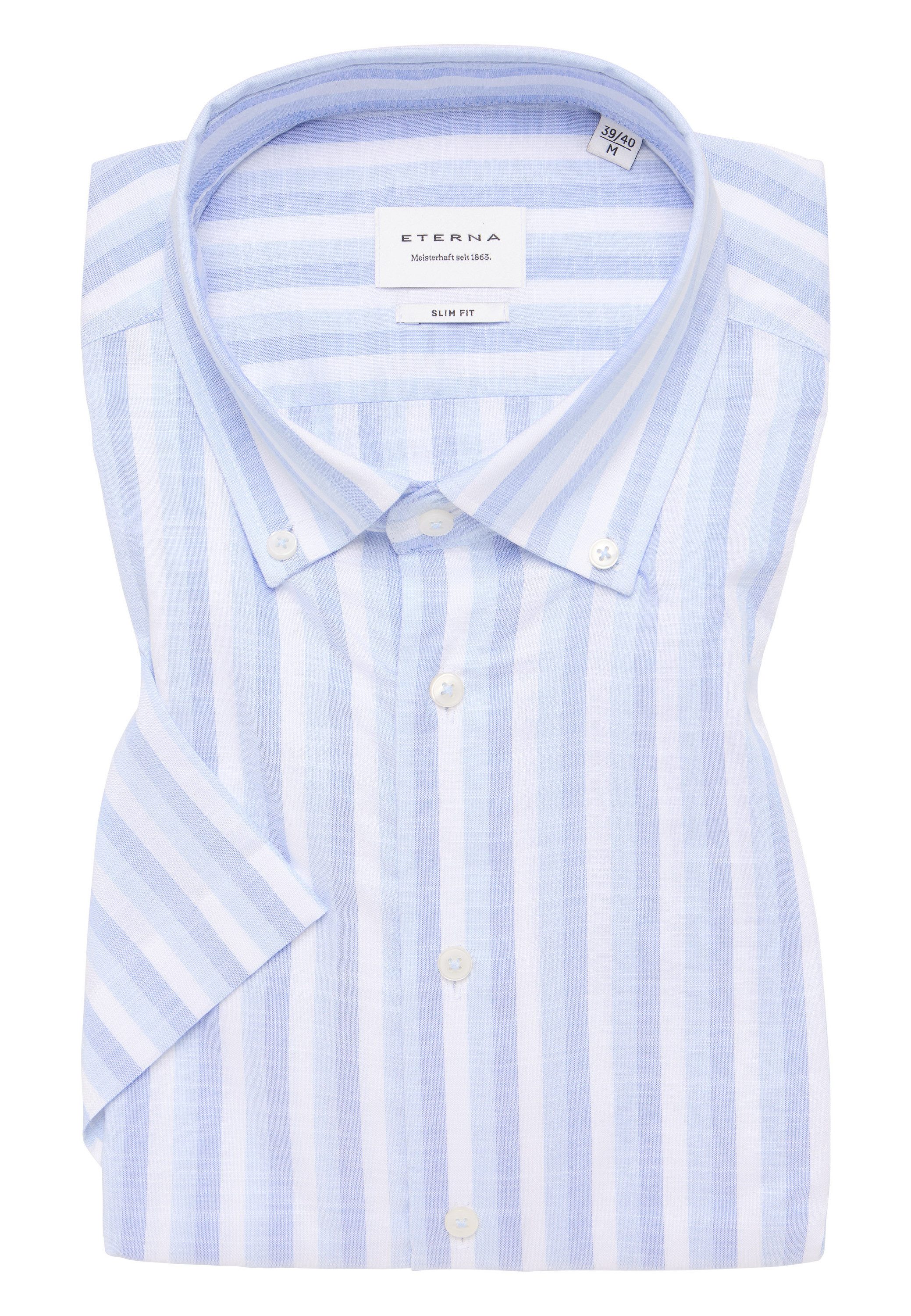 Eterna Overhemd met korte mouwen Slim fit