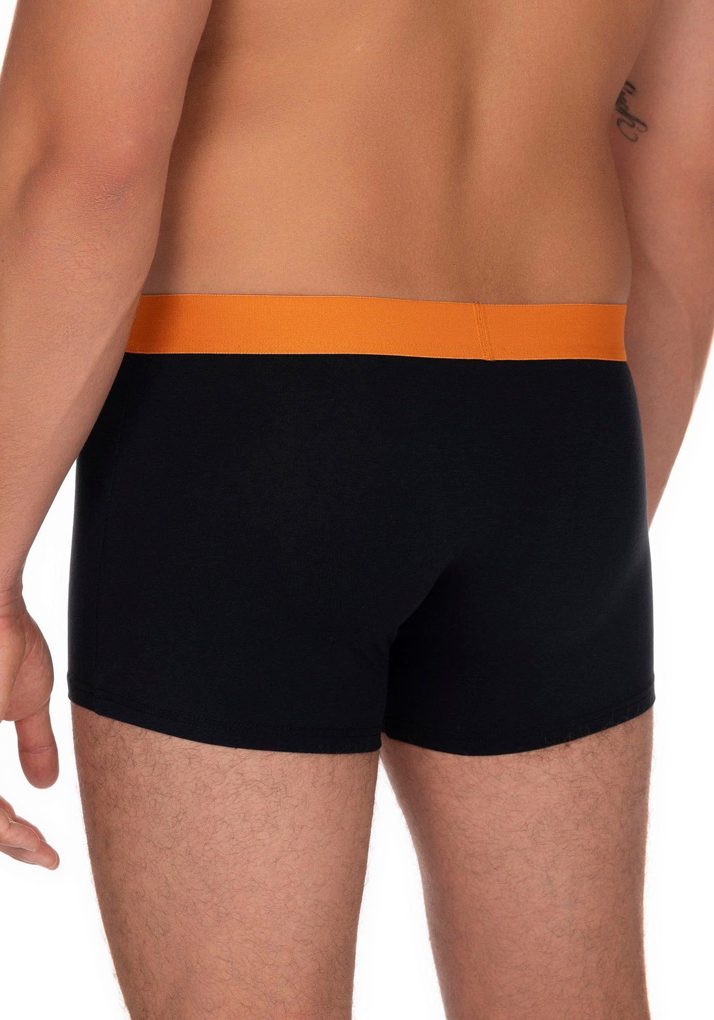 Bruno Banani Boxershort Flowing met contrasterend logo-tailleband (2 stuks, Set van 2)
