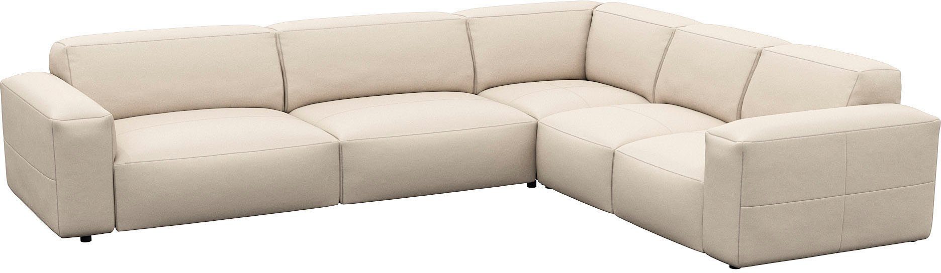 FLEXLUX Hoekbank Lucera, super comfortabel door hoogwaardige zitconstructie met koudschuim