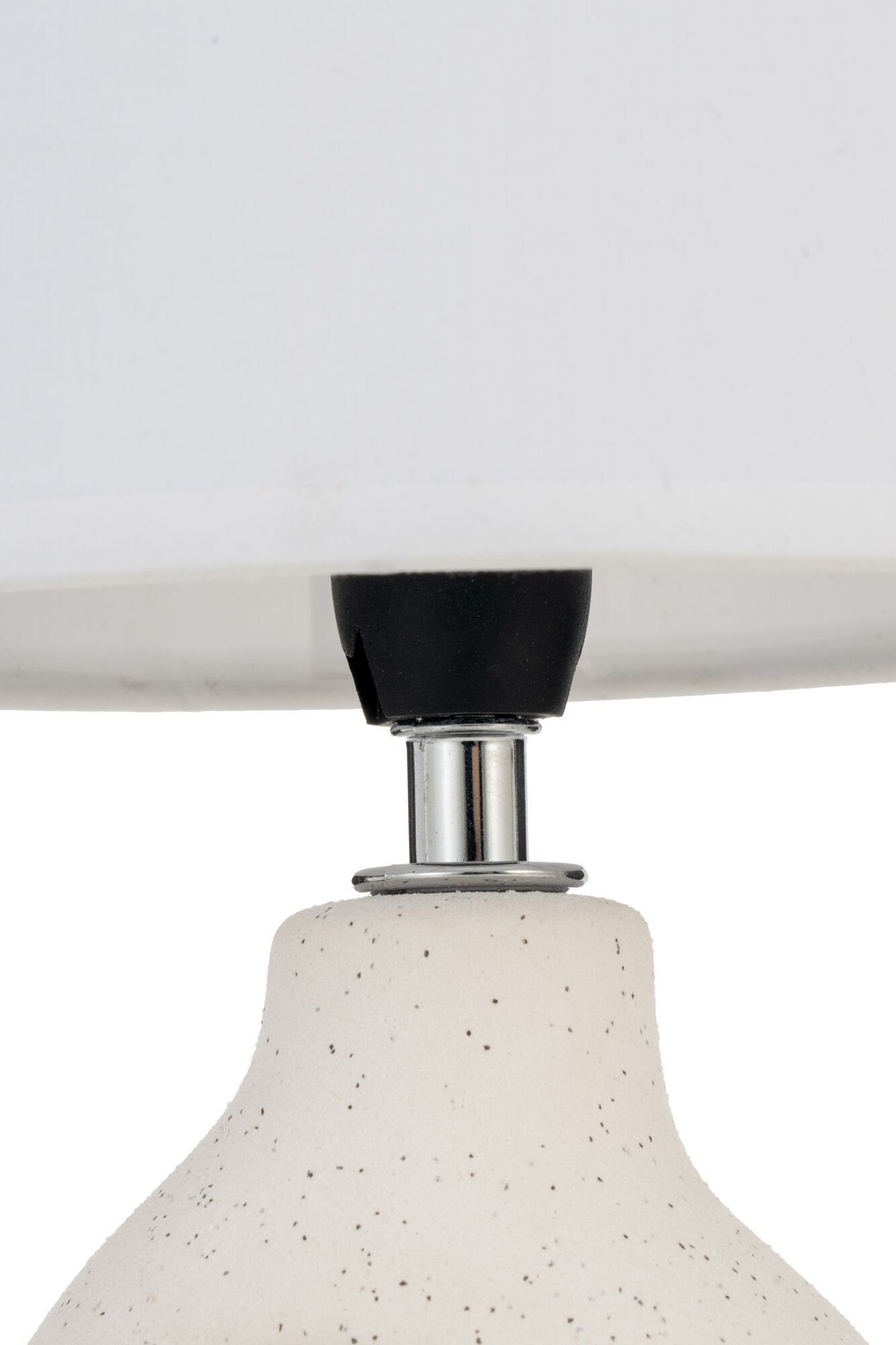 Pauleen Tafellamp Pure Crush max20W wit/beige 230V stof/keramiek