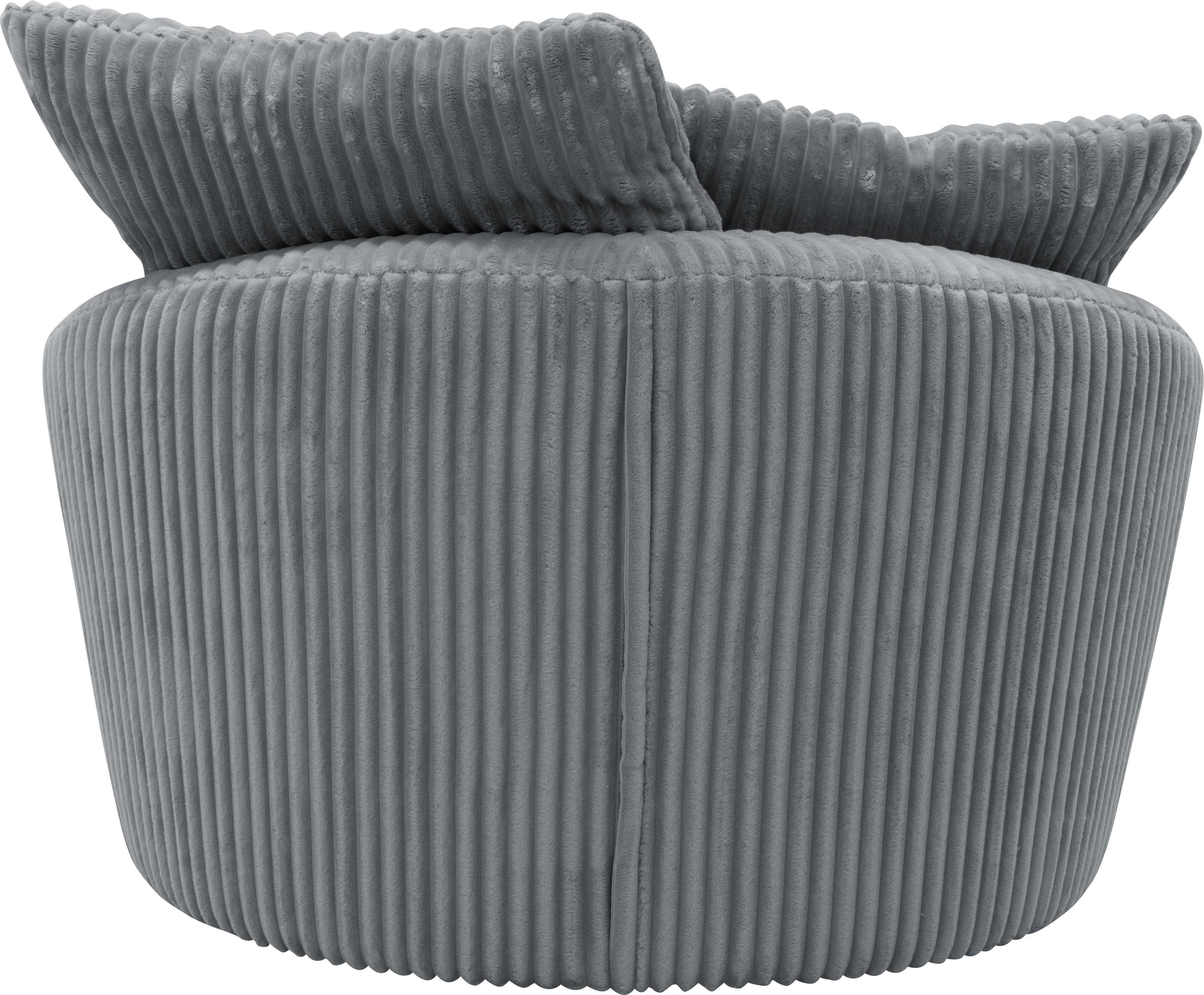 INOSIGN Draaibare fauteuil AMECA, loveseat XXL, leesstoel, grote stoel 122 x 126 x 76 cm (1 stuk)