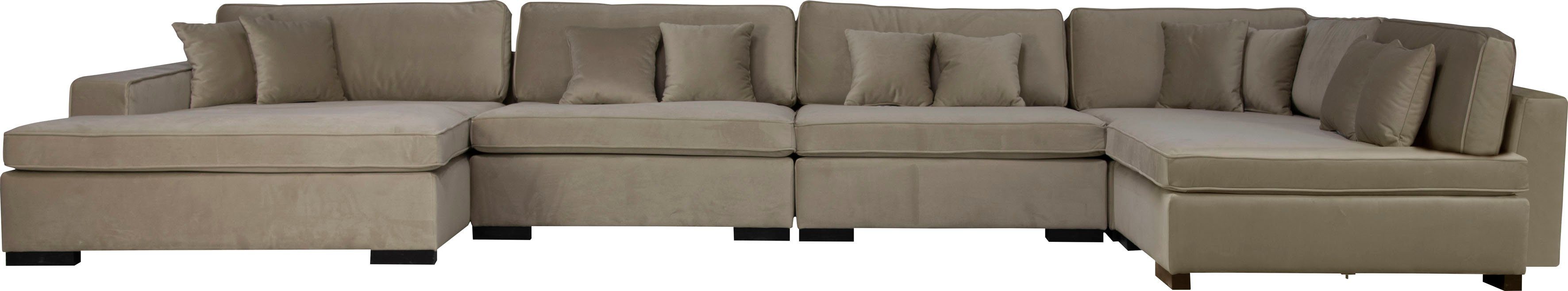 Guido Maria Kretschmer Home&Living Zithoek Skara XXL U-vorm Loungebank XXL met binnenveringsinterieur, in vele overtrekkwaliteiten