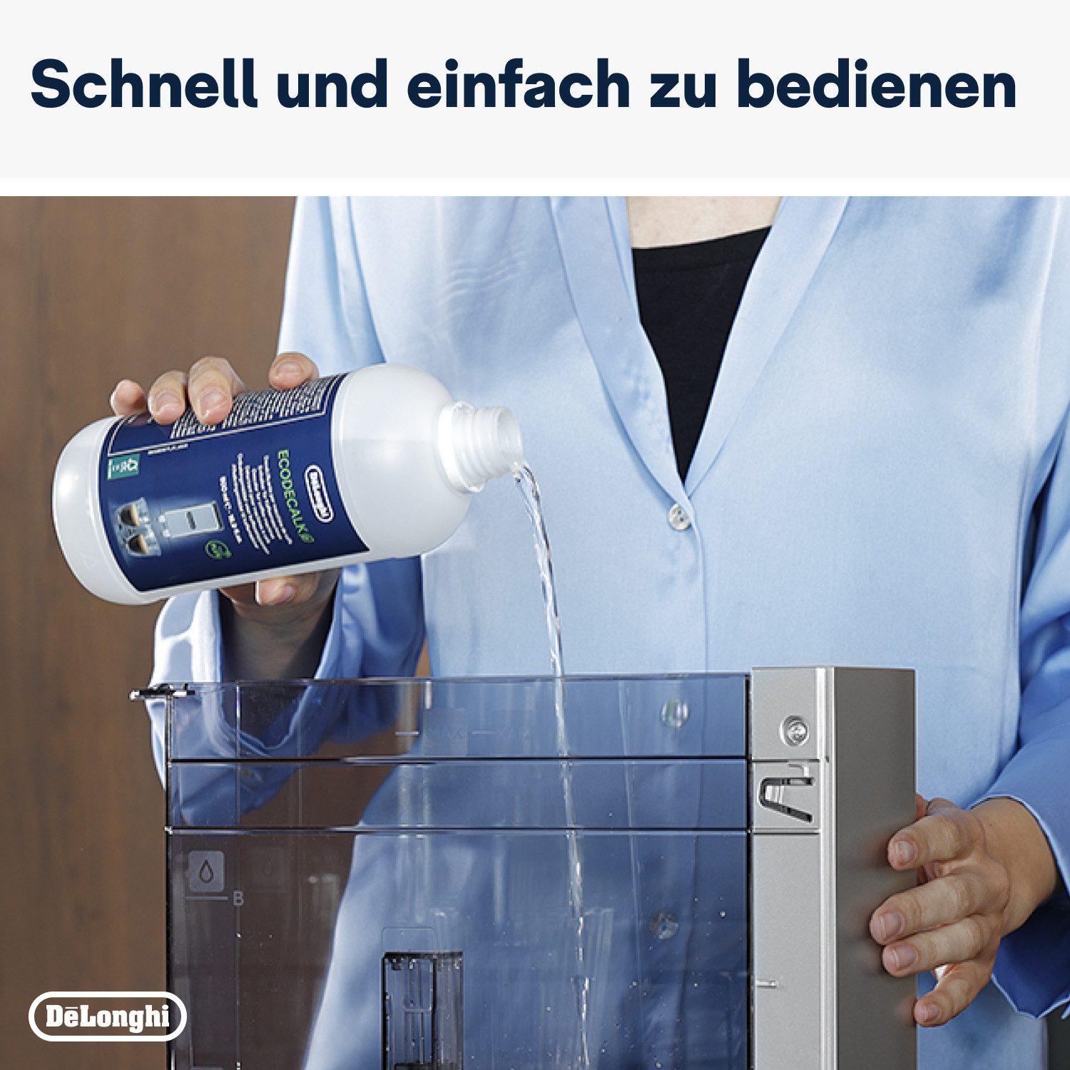 De'Longhi Ontkalker DLSC500 EcoDecalk, Kalkverwijderaar voor volautomatisch koffiezetapparaat en espressomachine