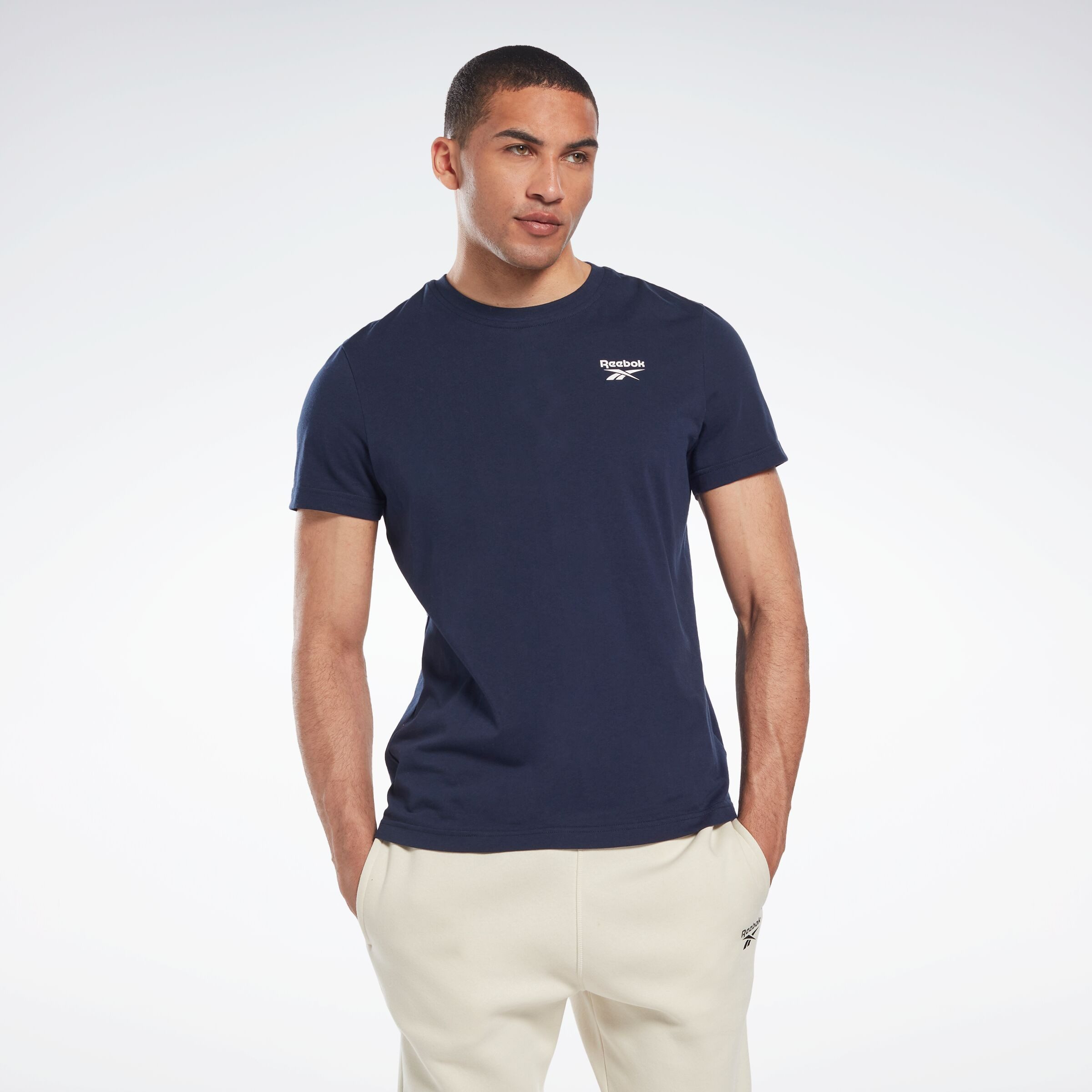 Reebok T-shirt IDENTITY SMALL LOGO TEE heren t-shirts maat XXXL blauw