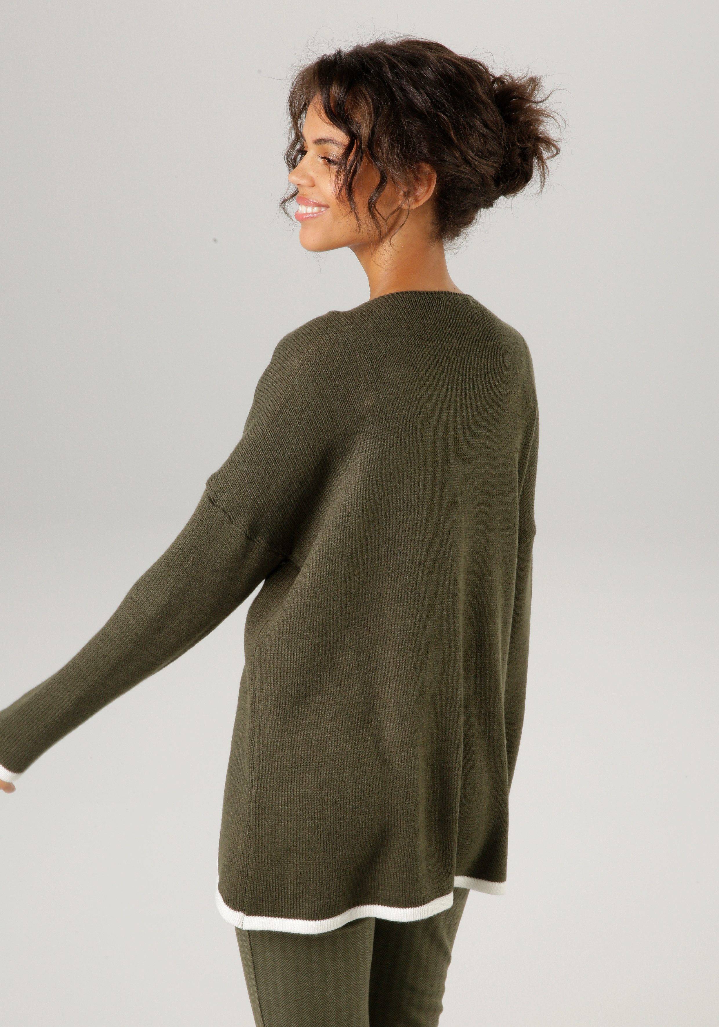 Aniston CASUAL Gebreide trui met gebreid smiley