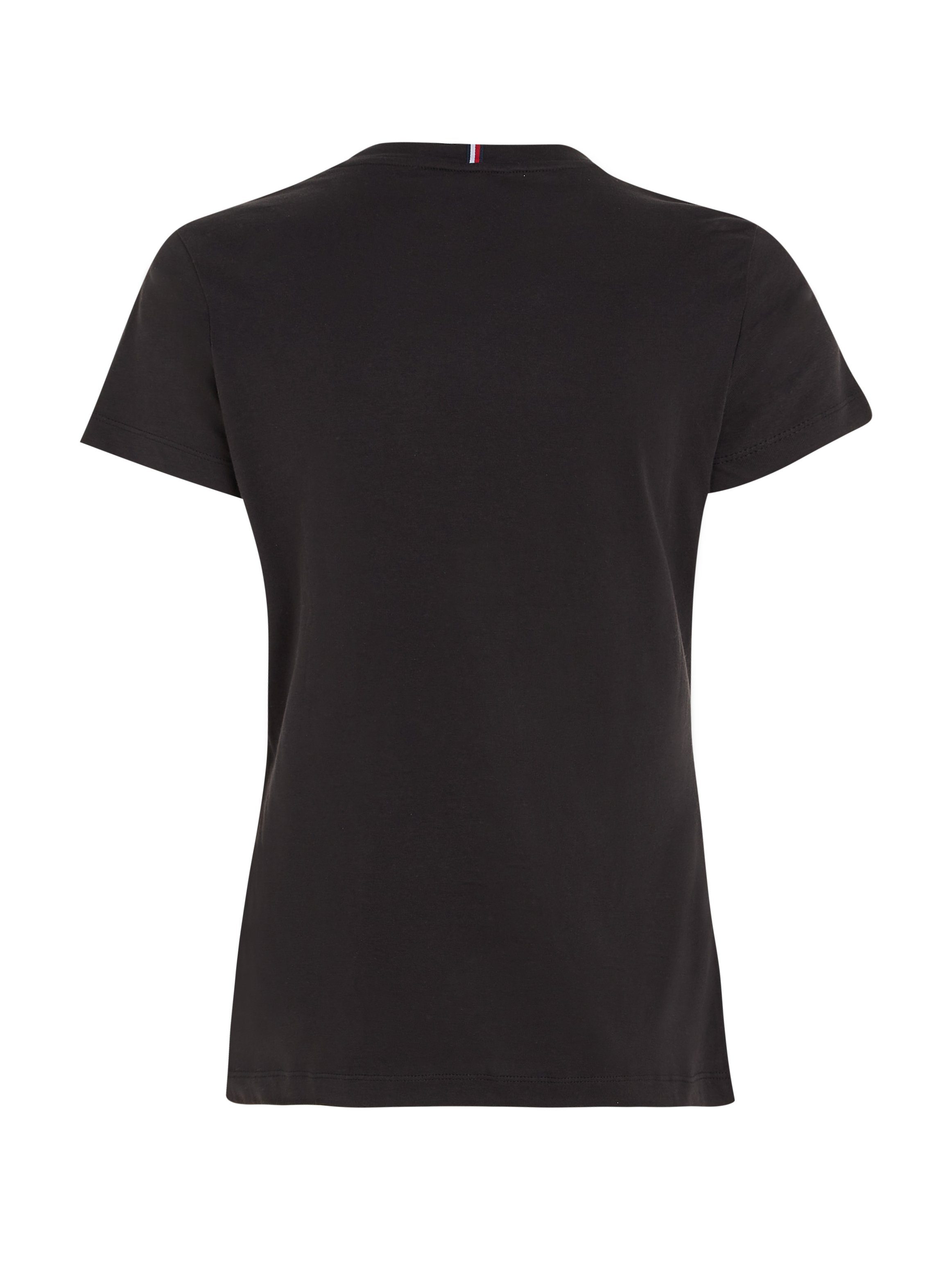 Tommy Hilfiger T-shirt HERITAGE CREW NECK TEE met tommy hilfiger-merklabel op borsthoogte