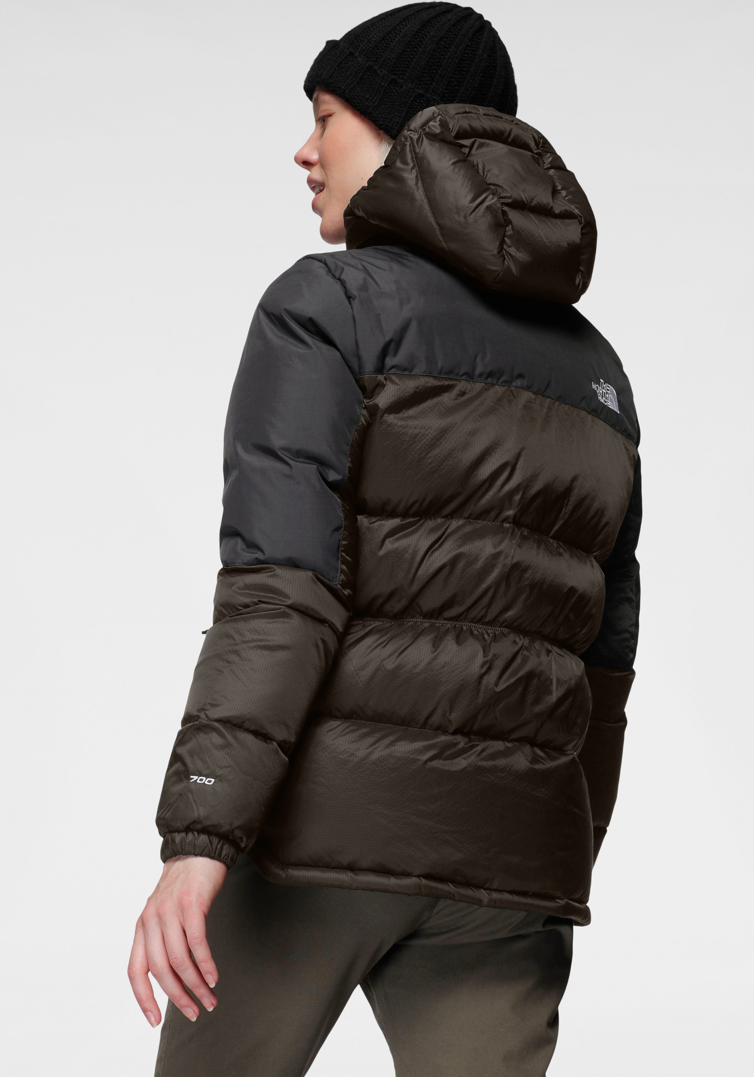 The North Face Donsjack W DIABLO DOWN 2.0 HOODIE Winterjack met logo-stiksel