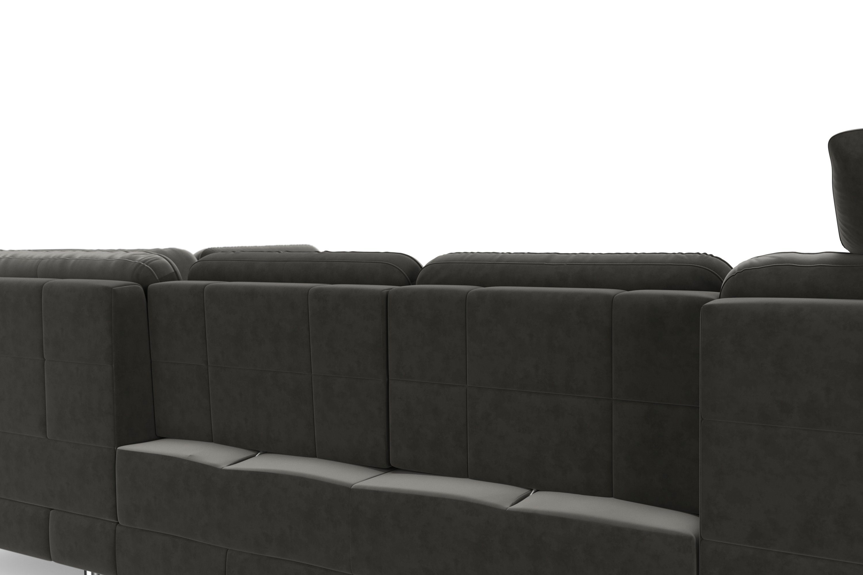 sit&more Zithoek Bendigo U-vorm inclusief zitdiepteverstelling, bodemvrijheid 12 cm, in 2 pootkleuren