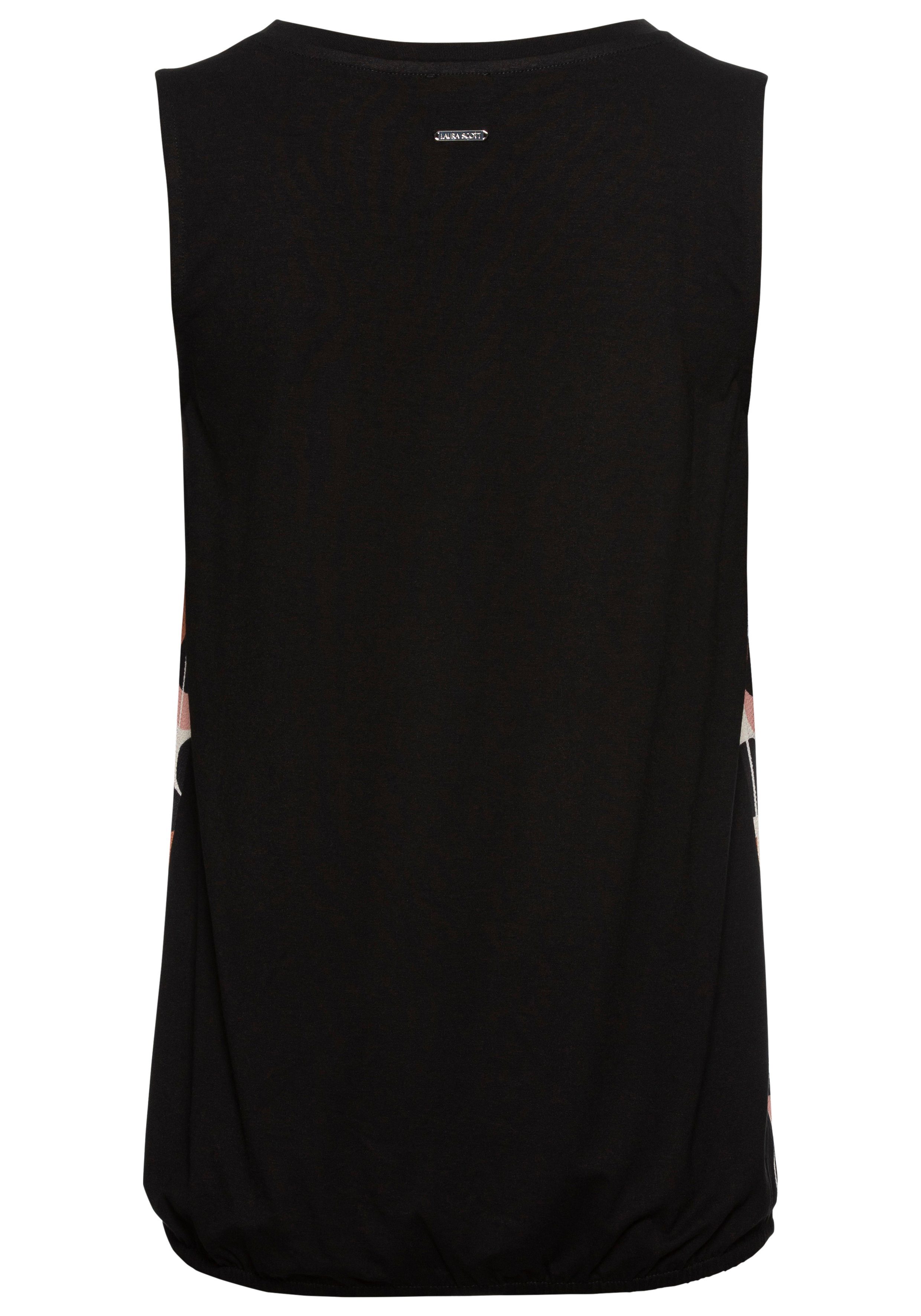 Laura Scott Top met moderne print